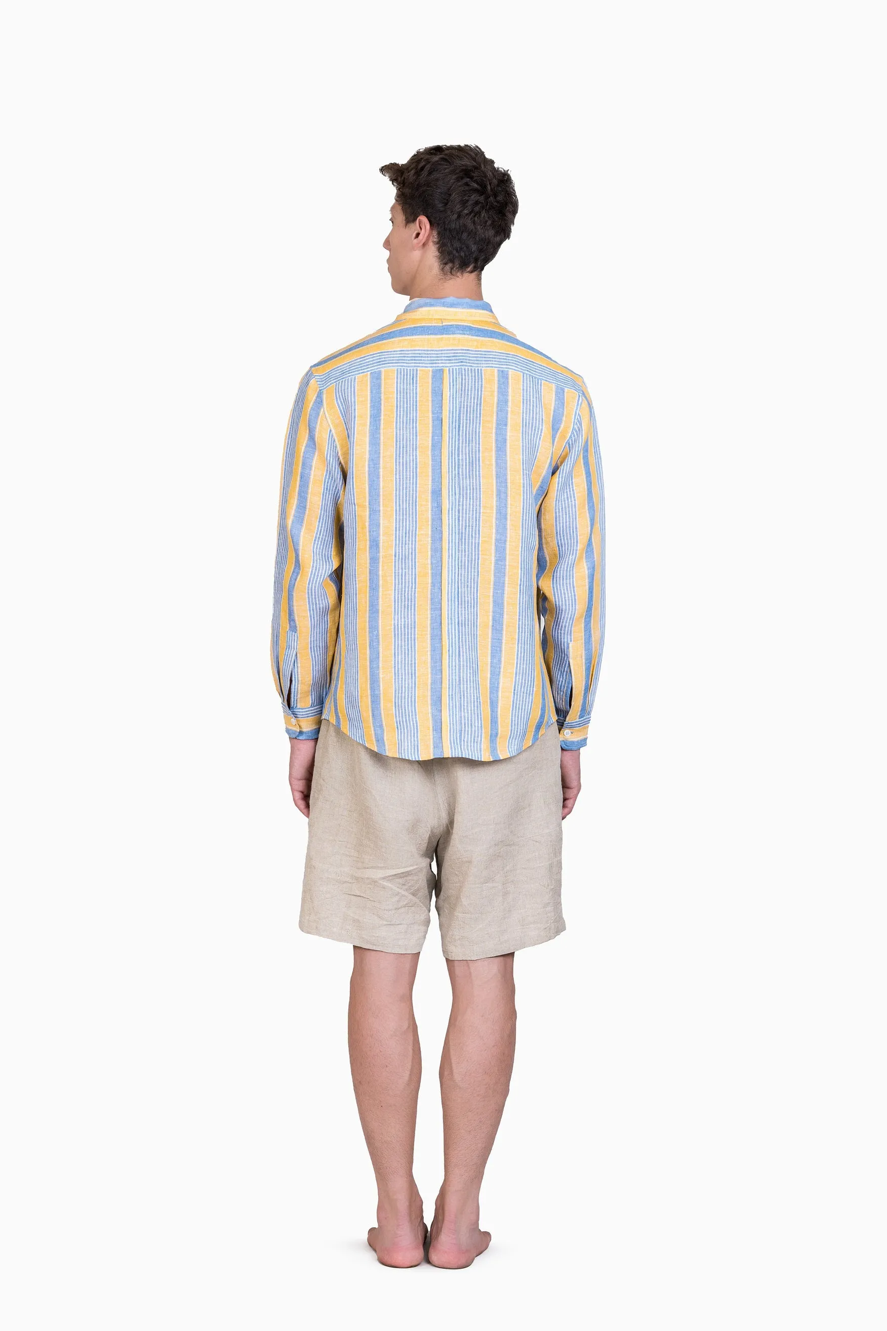 Linen Daryl Shirt-Vern Green