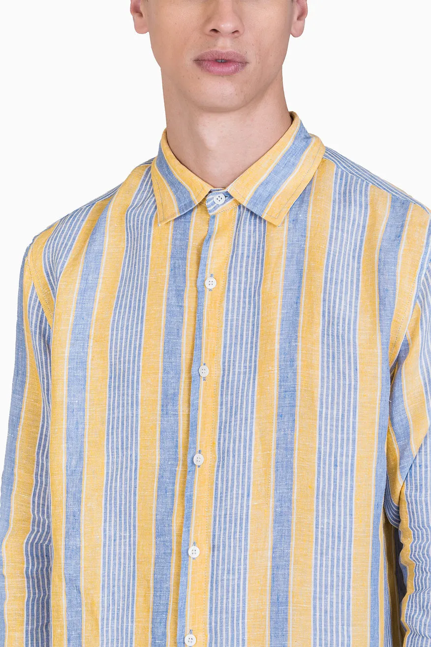 Linen Daryl Shirt-Vern Green
