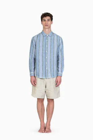 Linen Daryl Shirt-Vern Green