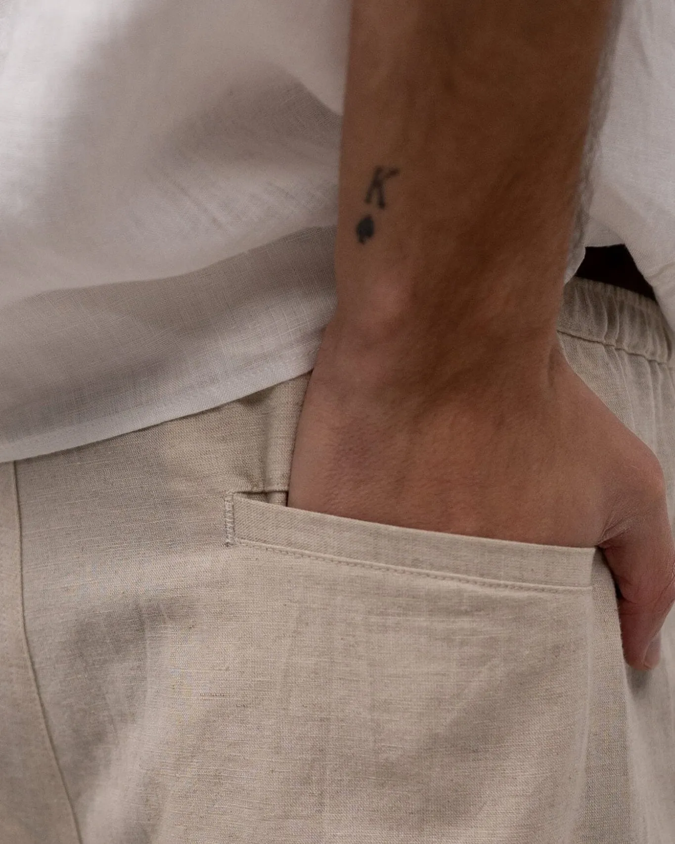Linen Pants Beige