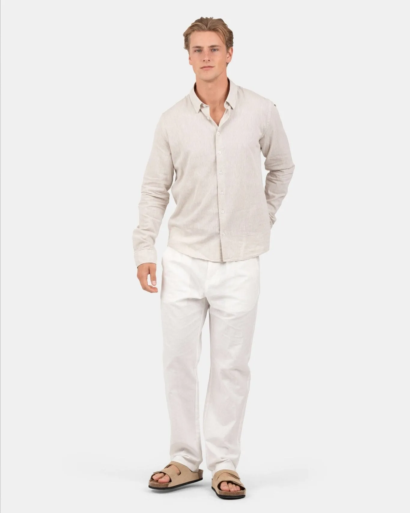 Linen Pants White