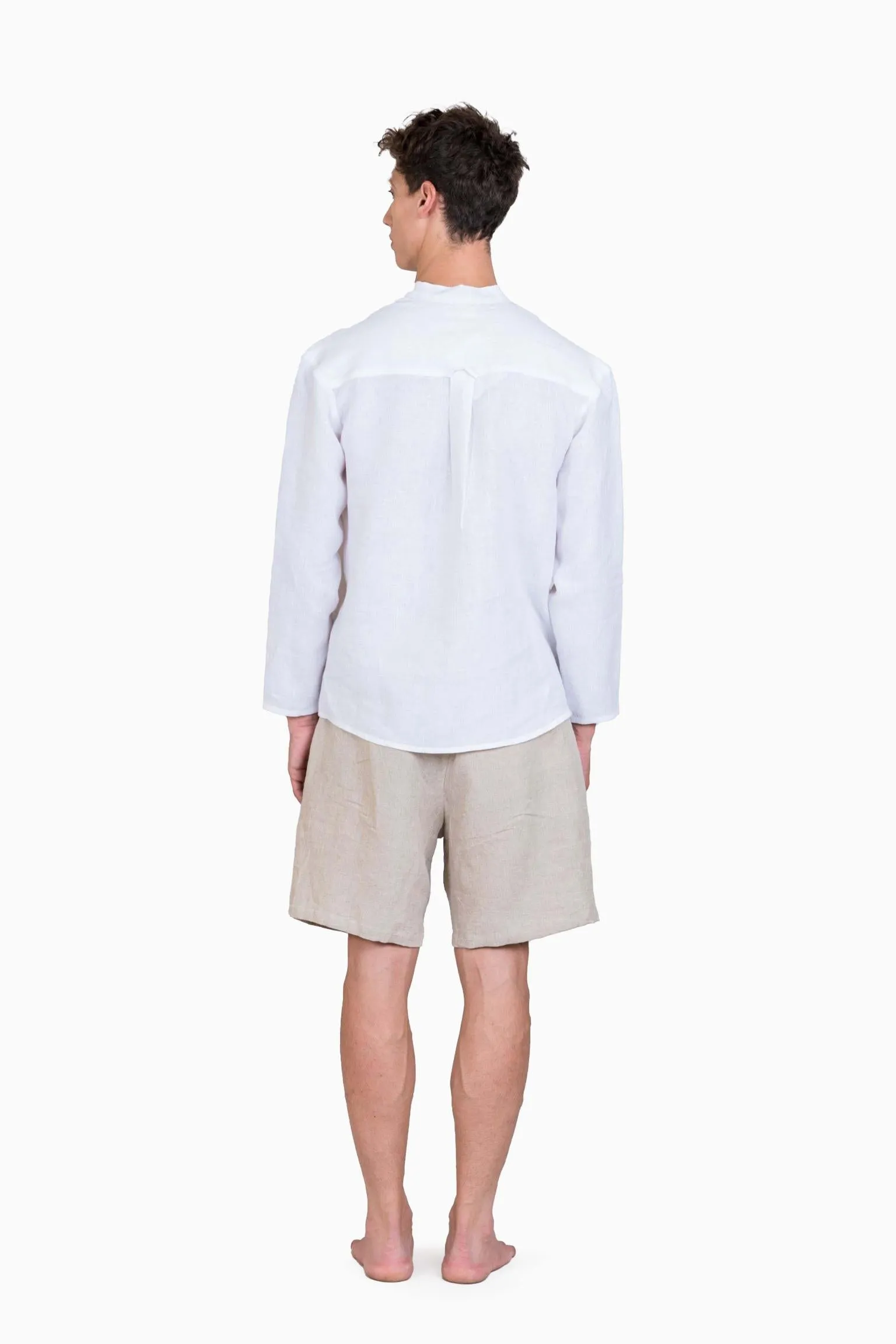 Linen Terran Shirt-Petal Pink
