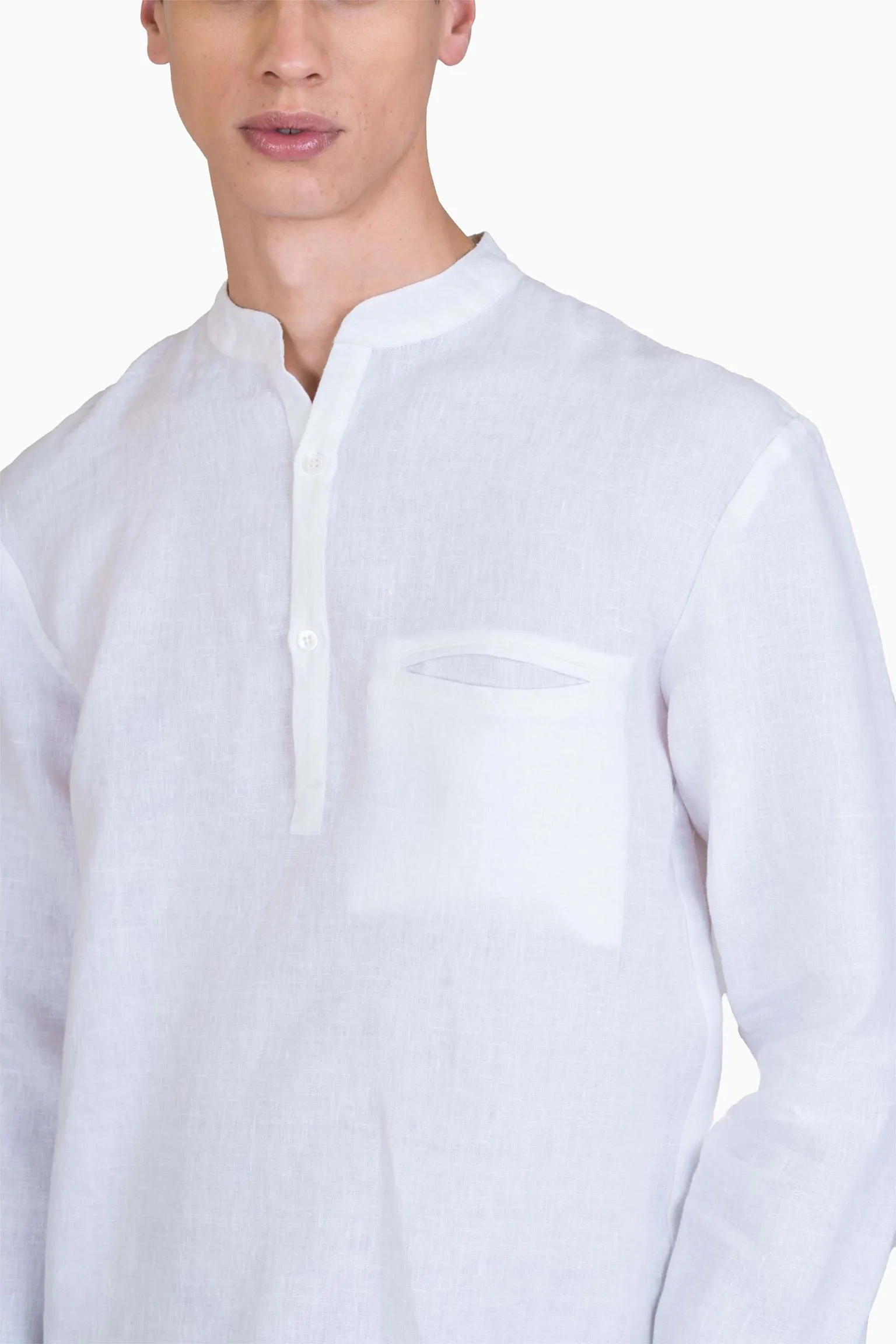 Linen Terran Shirt-Petal Pink