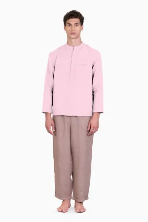Linen Terran Shirt-Petal Pink