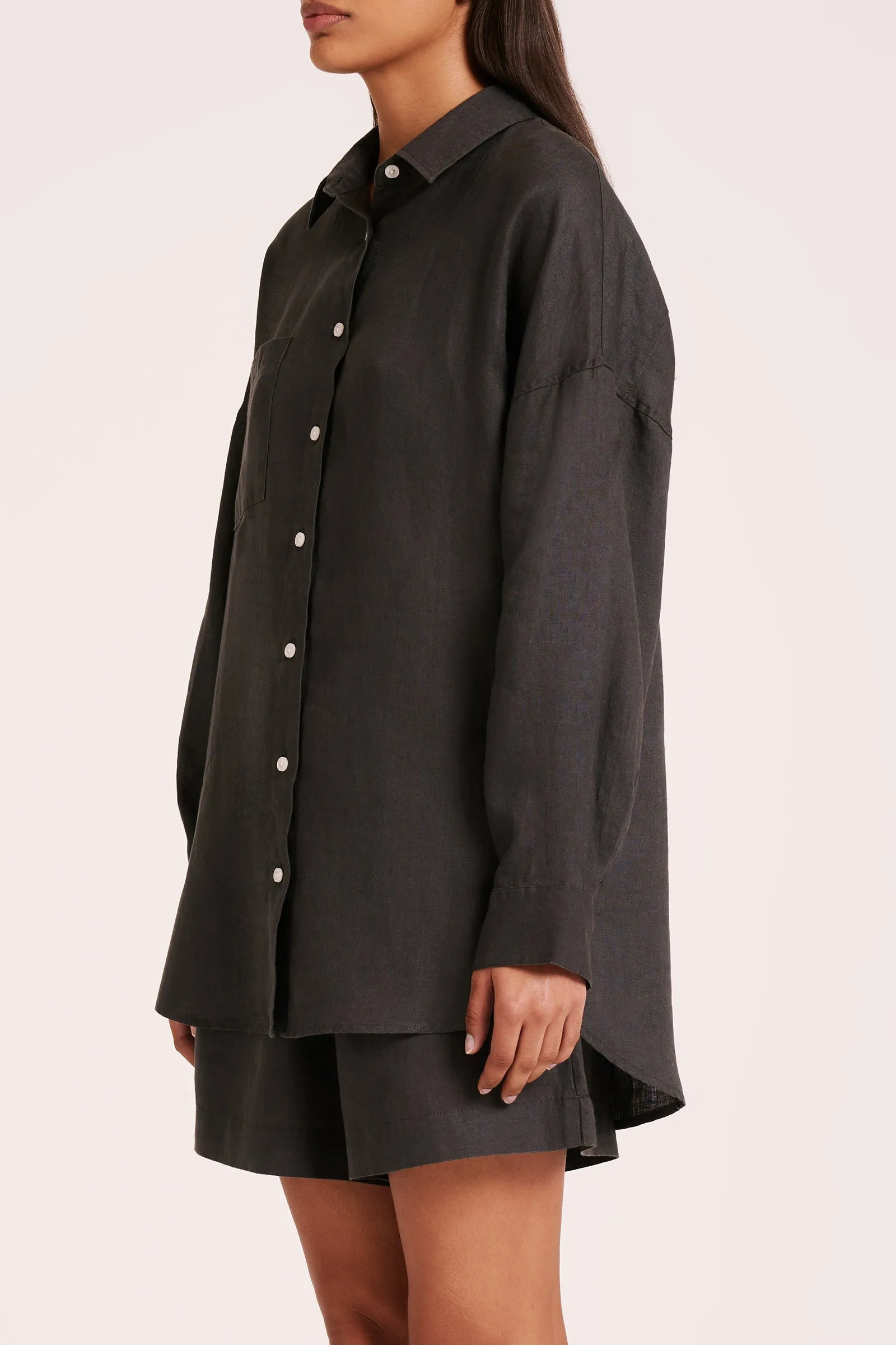 LOUNGE HERITAGE LINEN SHIRT