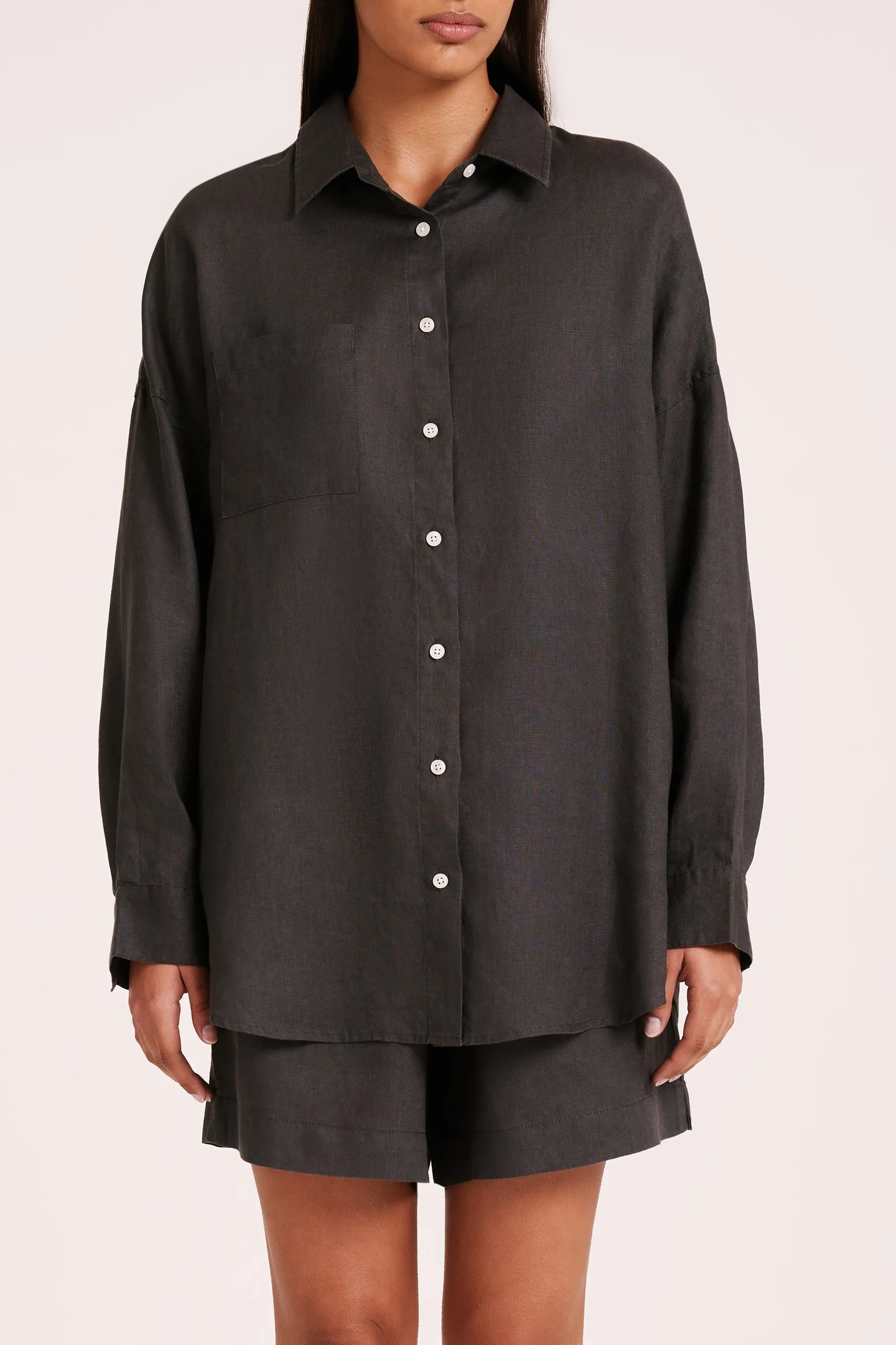 LOUNGE HERITAGE LINEN SHIRT