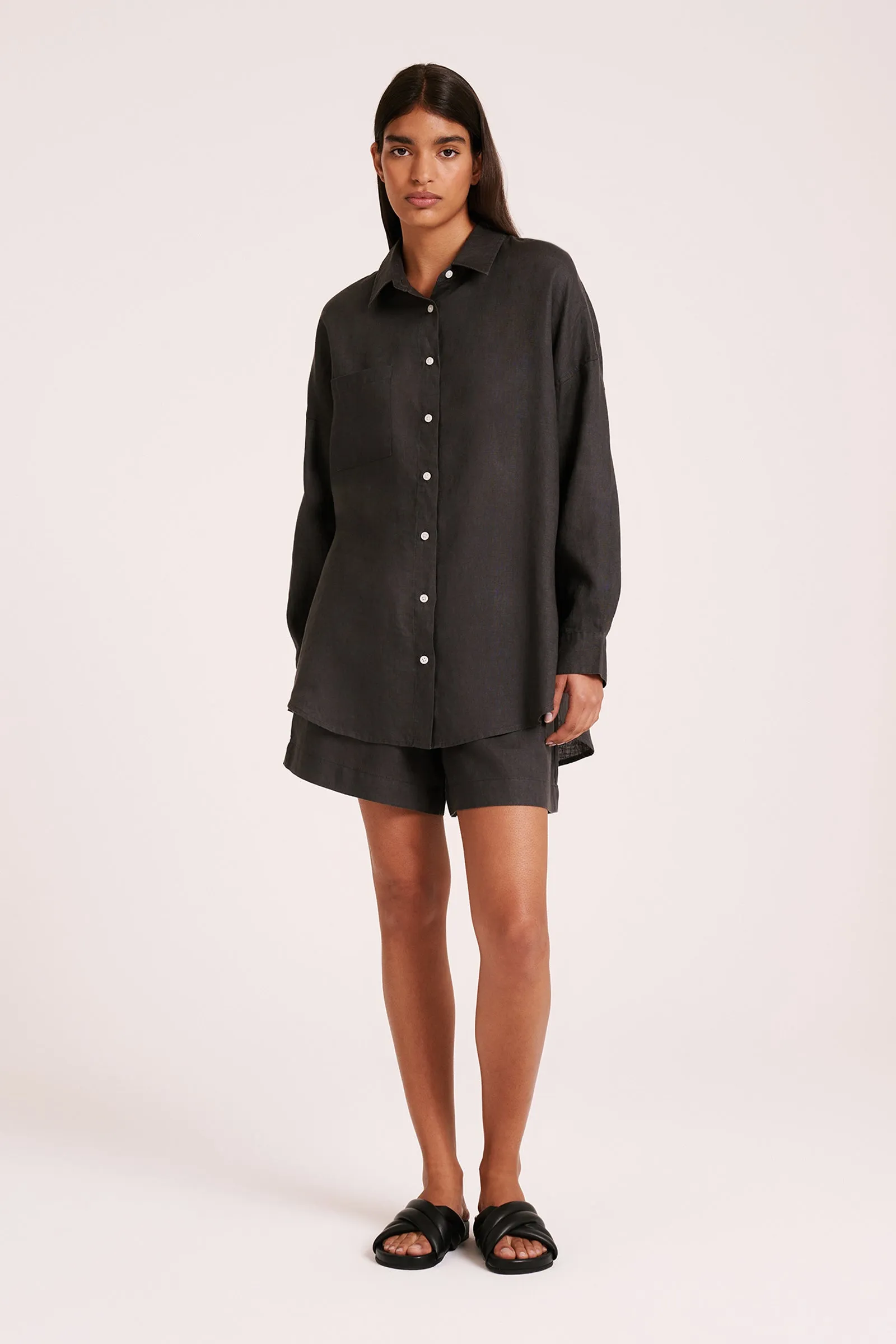 LOUNGE HERITAGE LINEN SHIRT