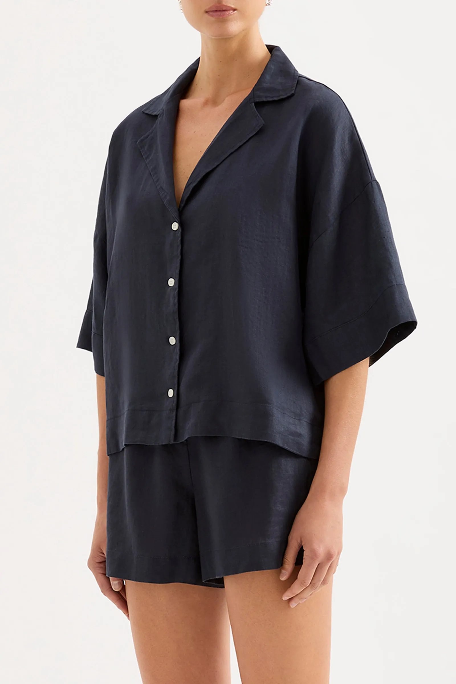 LOUNGE LINEN SHIRT