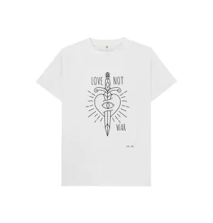 Love Not War Kids Short Sleeve Tee