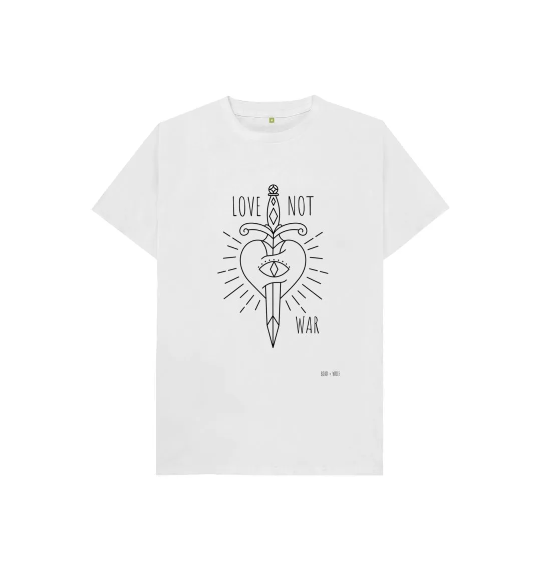 Love Not War Kids Short Sleeve Tee