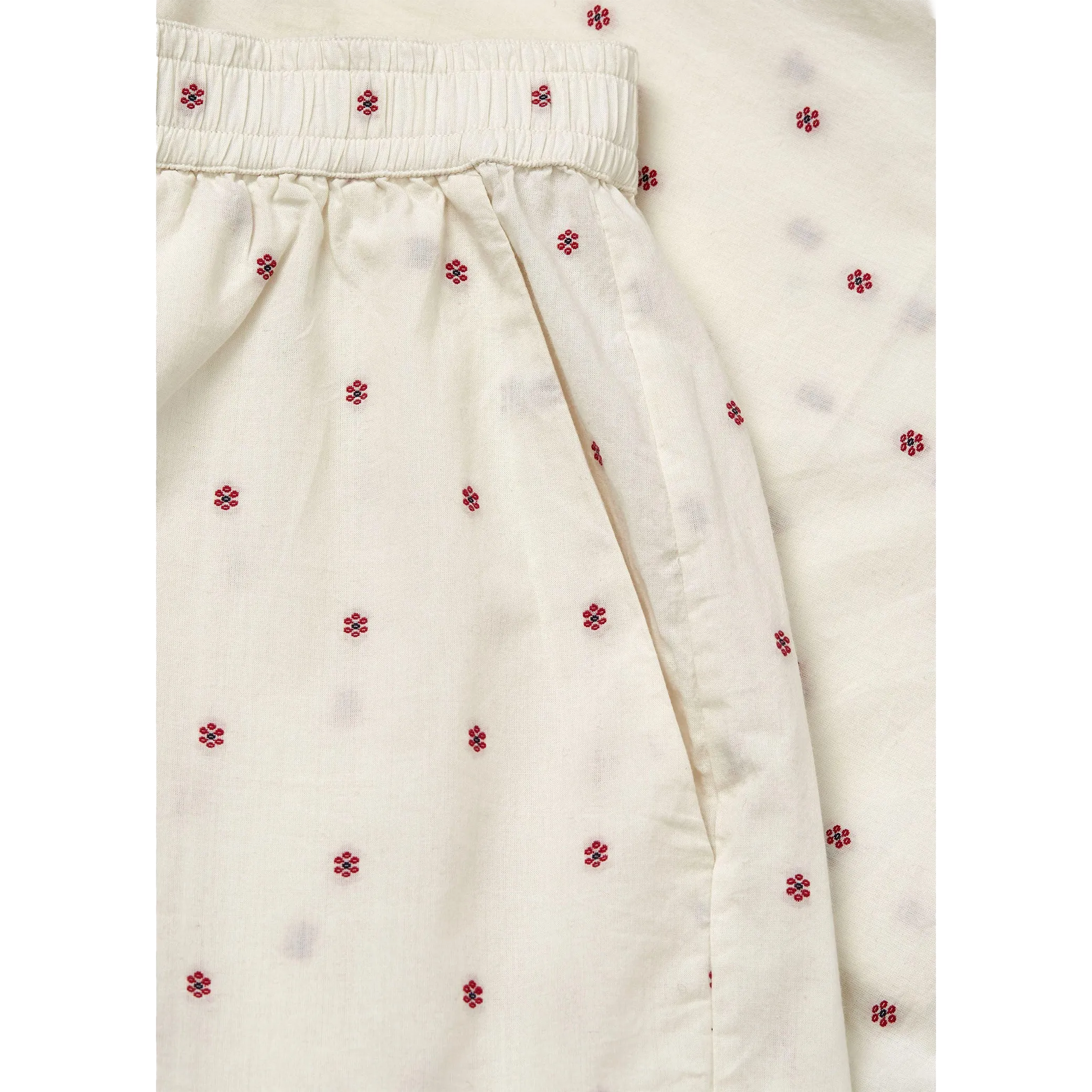 Lulu Shorts Flore, Mix Creme