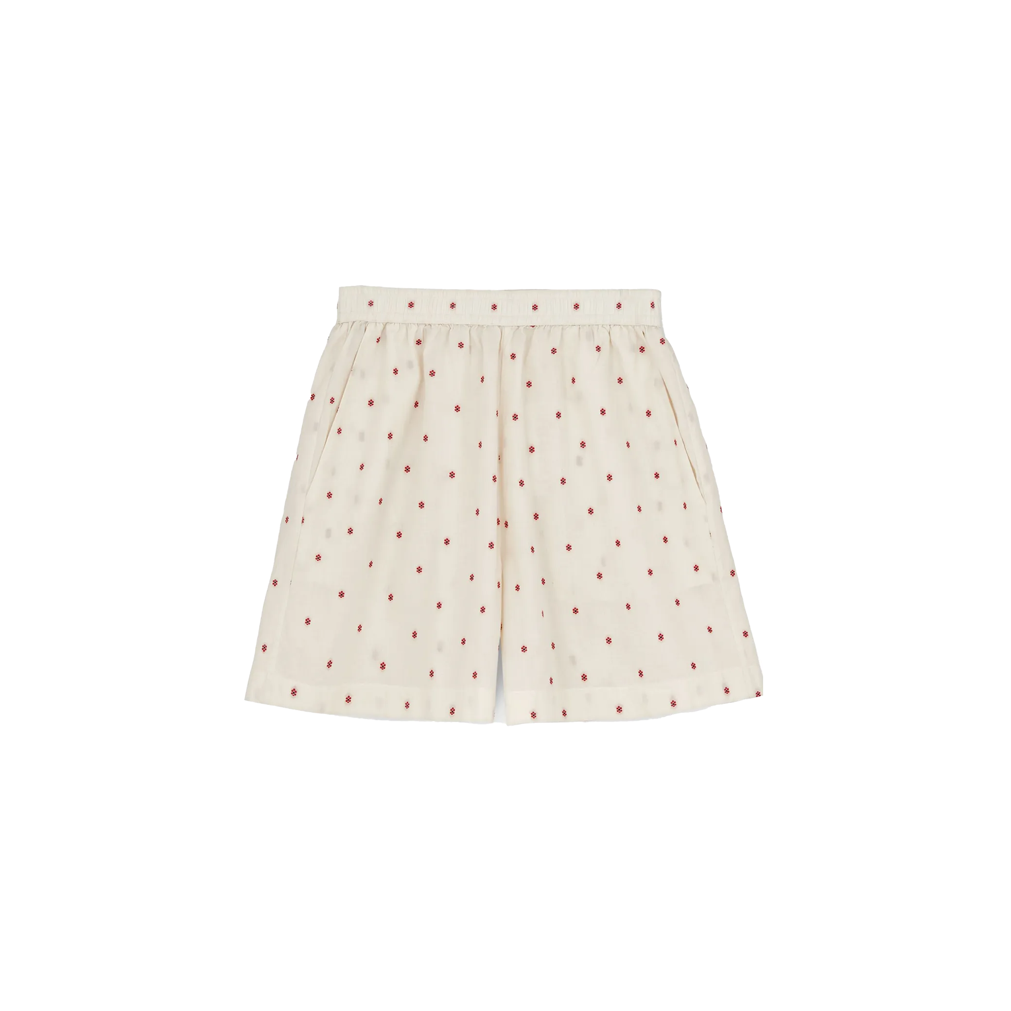 Lulu Shorts Flore, Mix Creme