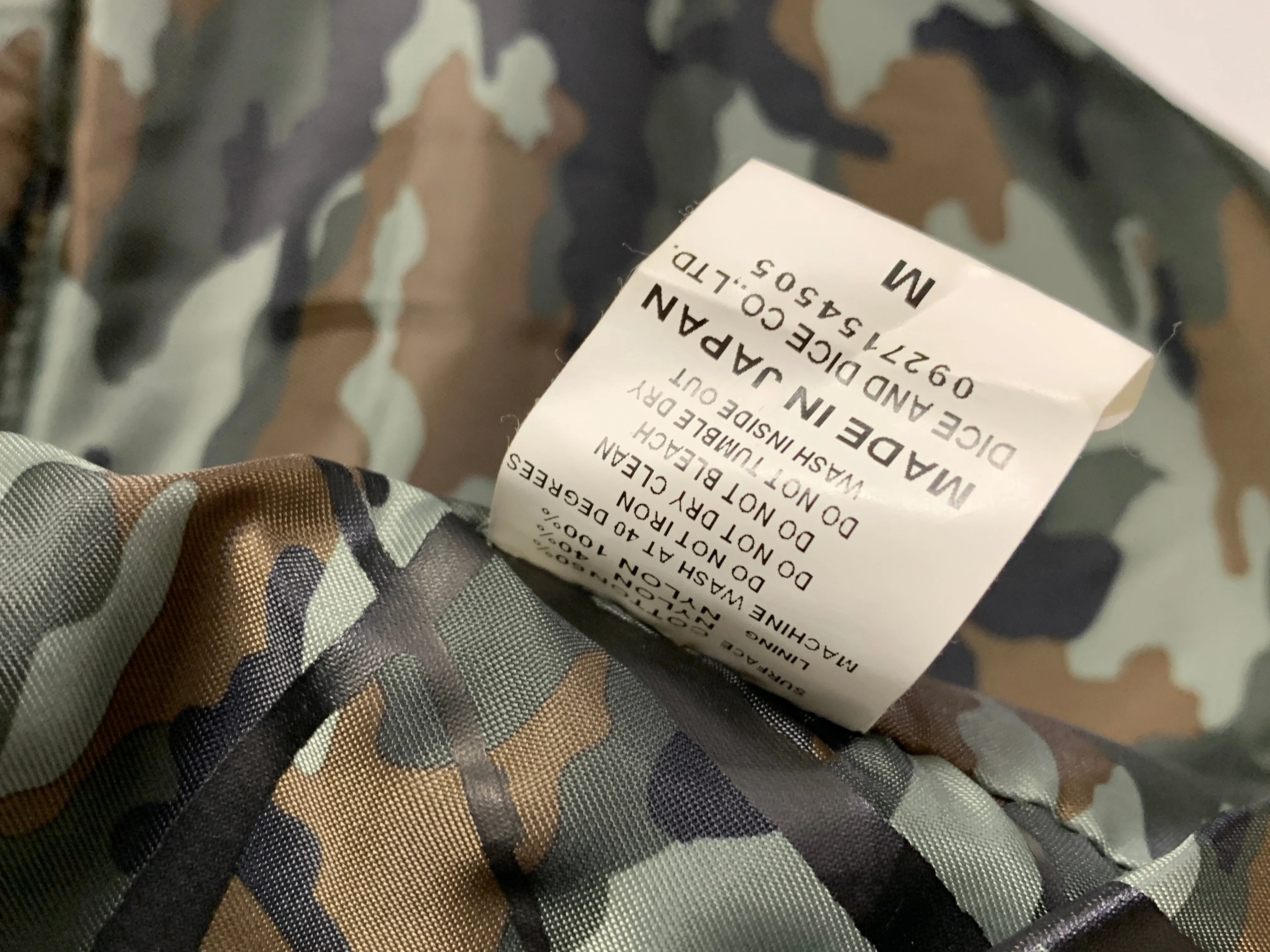 [M] Futura Laboratories Herringbone Camo-Lined M-65 Jacket