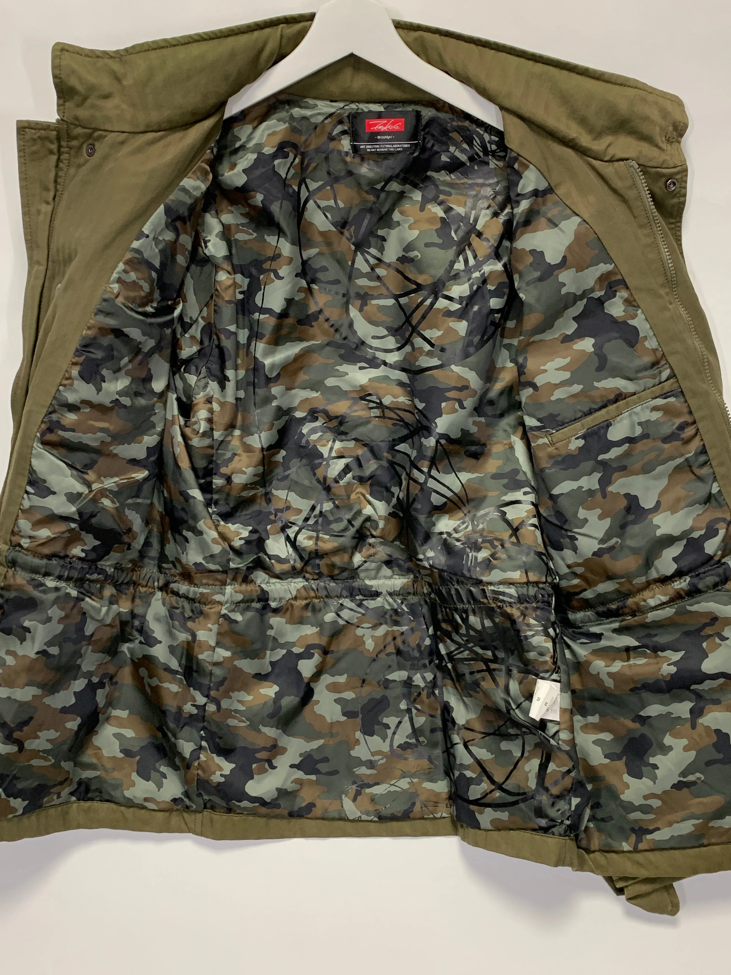 [M] Futura Laboratories Herringbone Camo-Lined M-65 Jacket