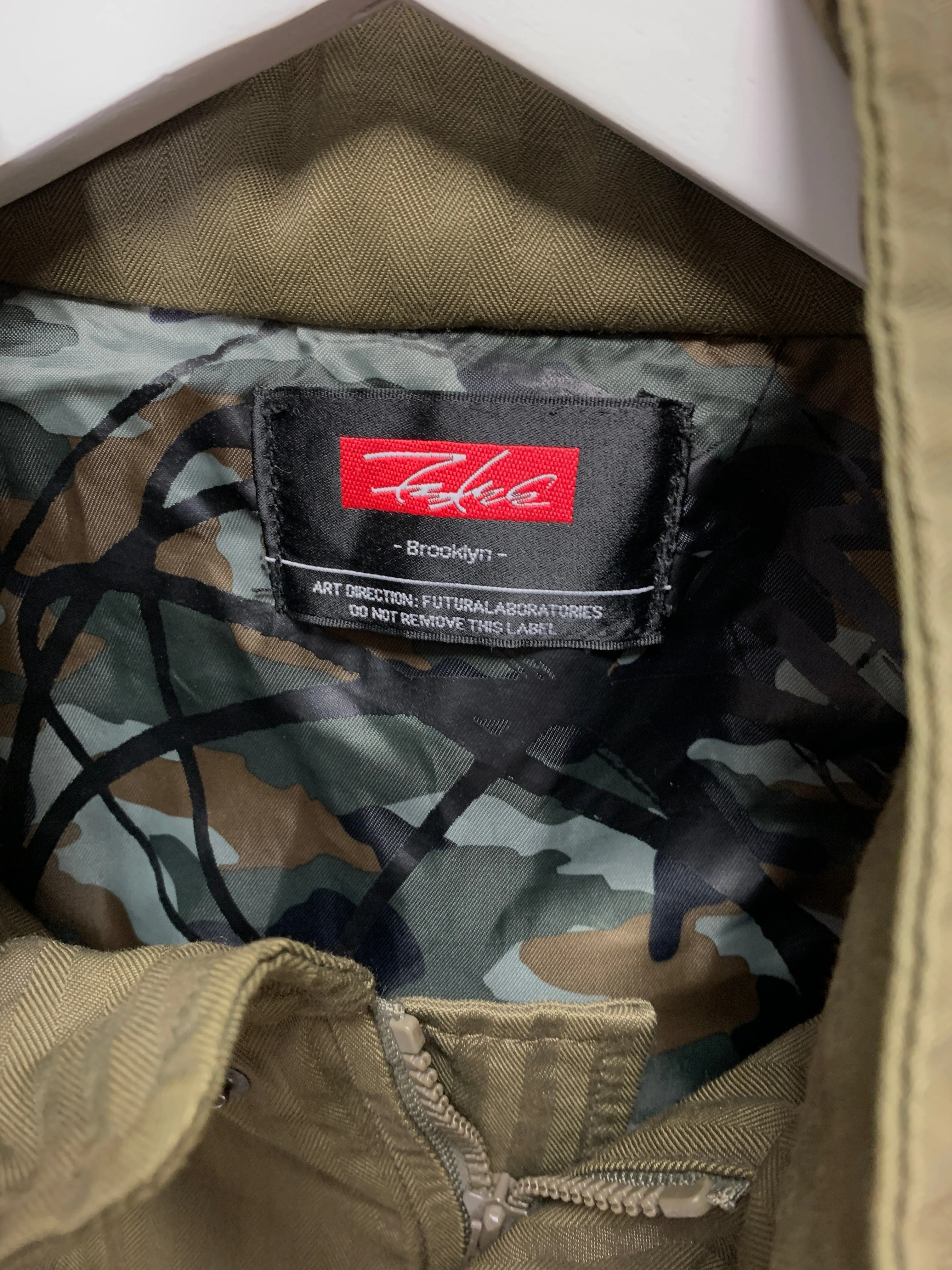 [M] Futura Laboratories Herringbone Camo-Lined M-65 Jacket