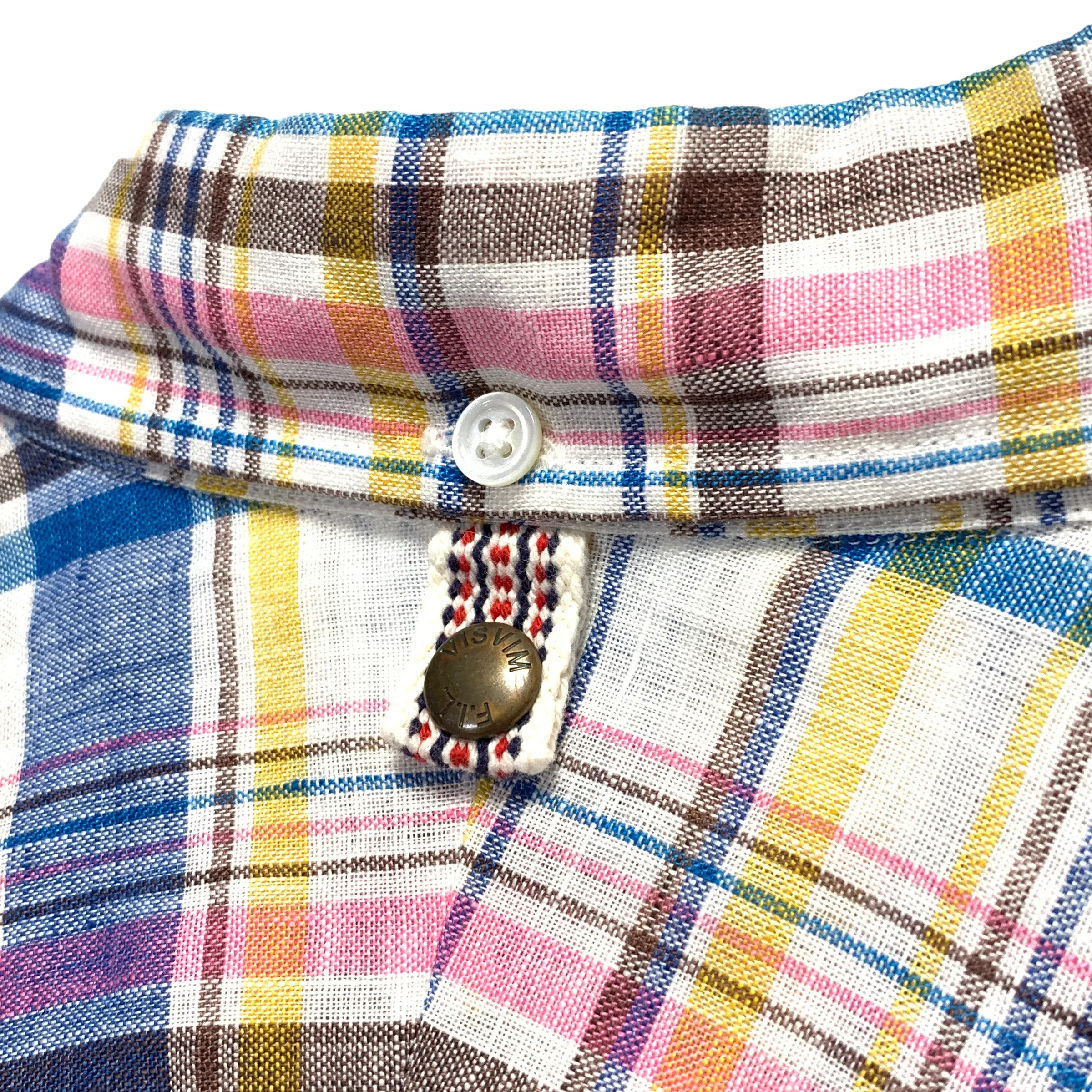 [M] Visvim 12SS Linen Madras V V B.D. L/S Shirt