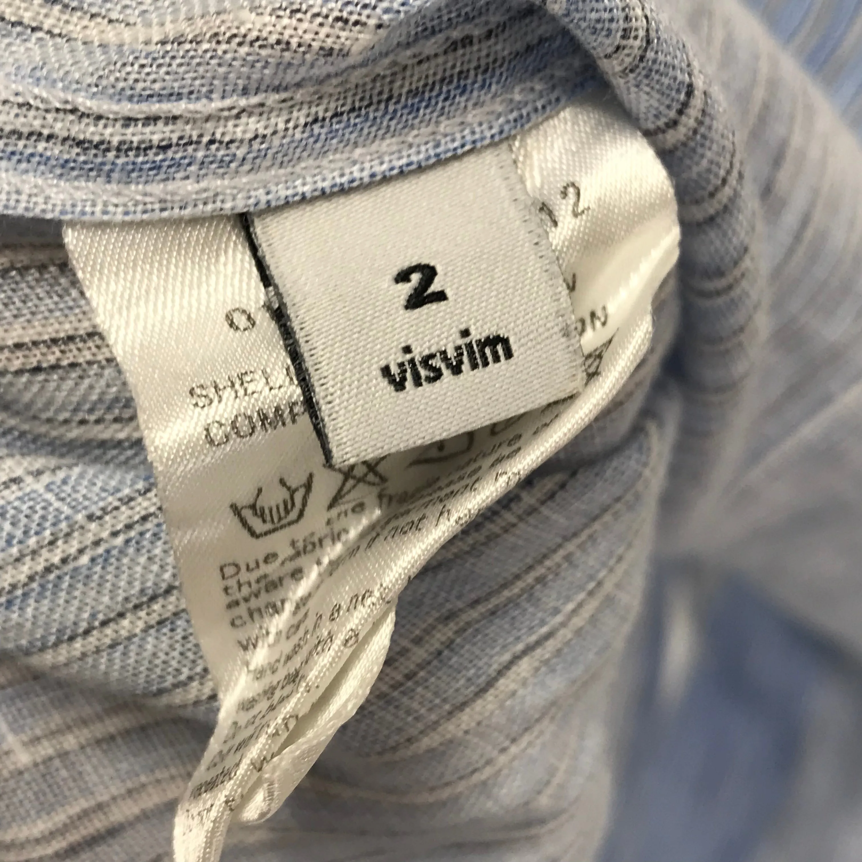 [M] VISVIM 13SS Visvim Lhamo Shirt IT (Italy) Linen Stripe