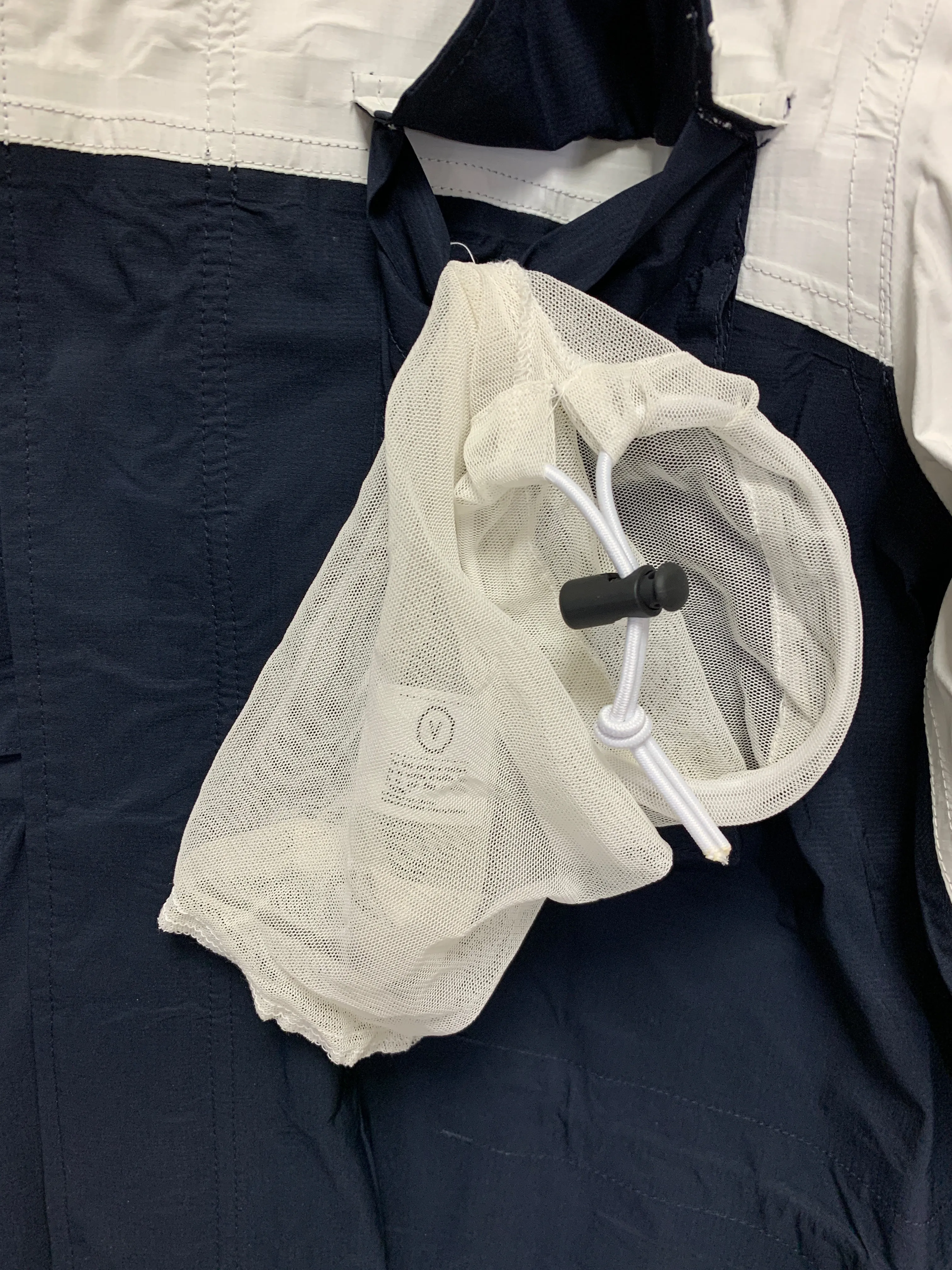 [M] Visvim Ripstop 2.5L Paclite Gore Tex Dado Bickle M-65 Jacket White/Navy