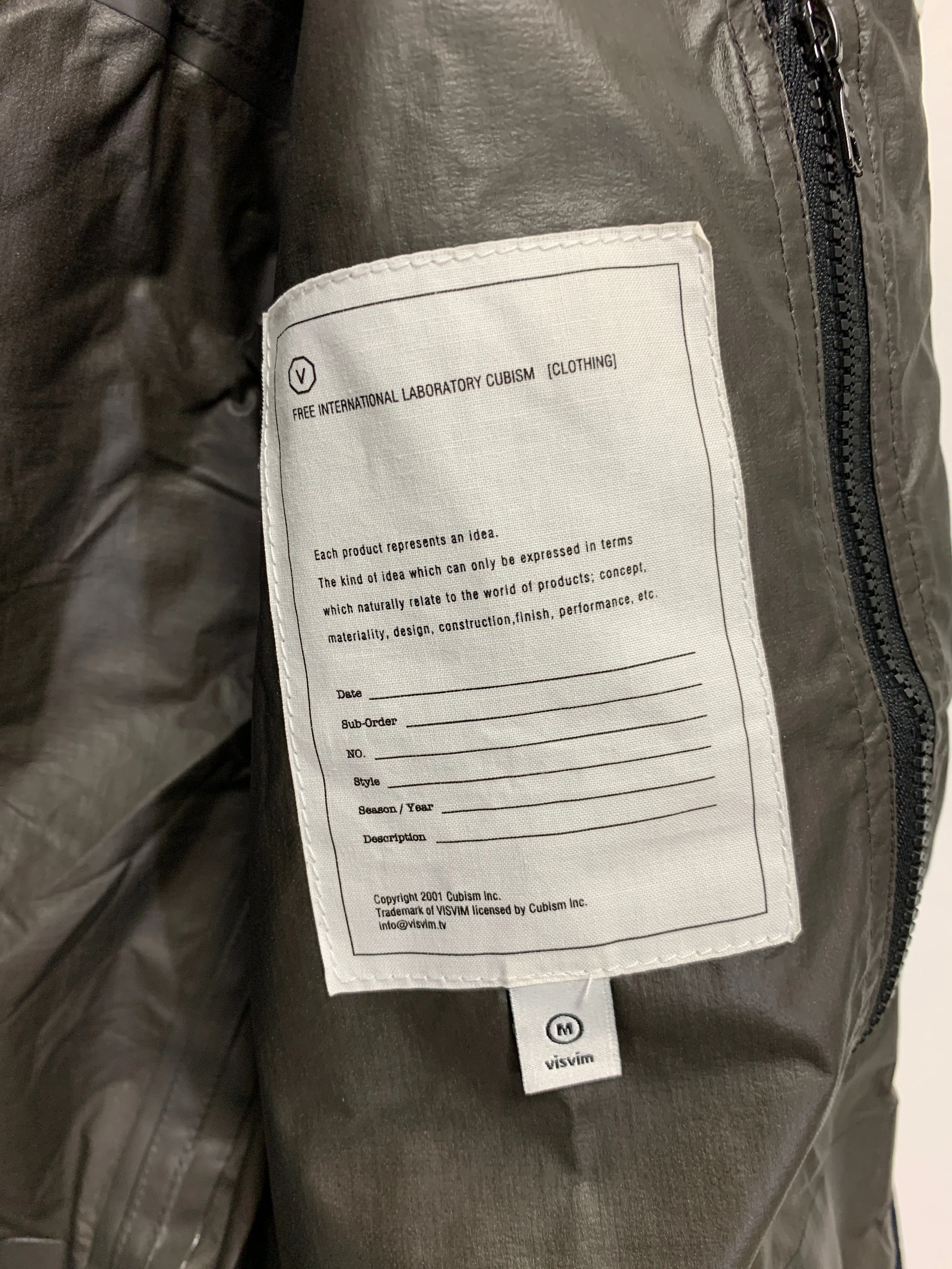 [M] Visvim Ripstop 2.5L Paclite Gore Tex Dado Bickle M-65 Jacket White/Navy