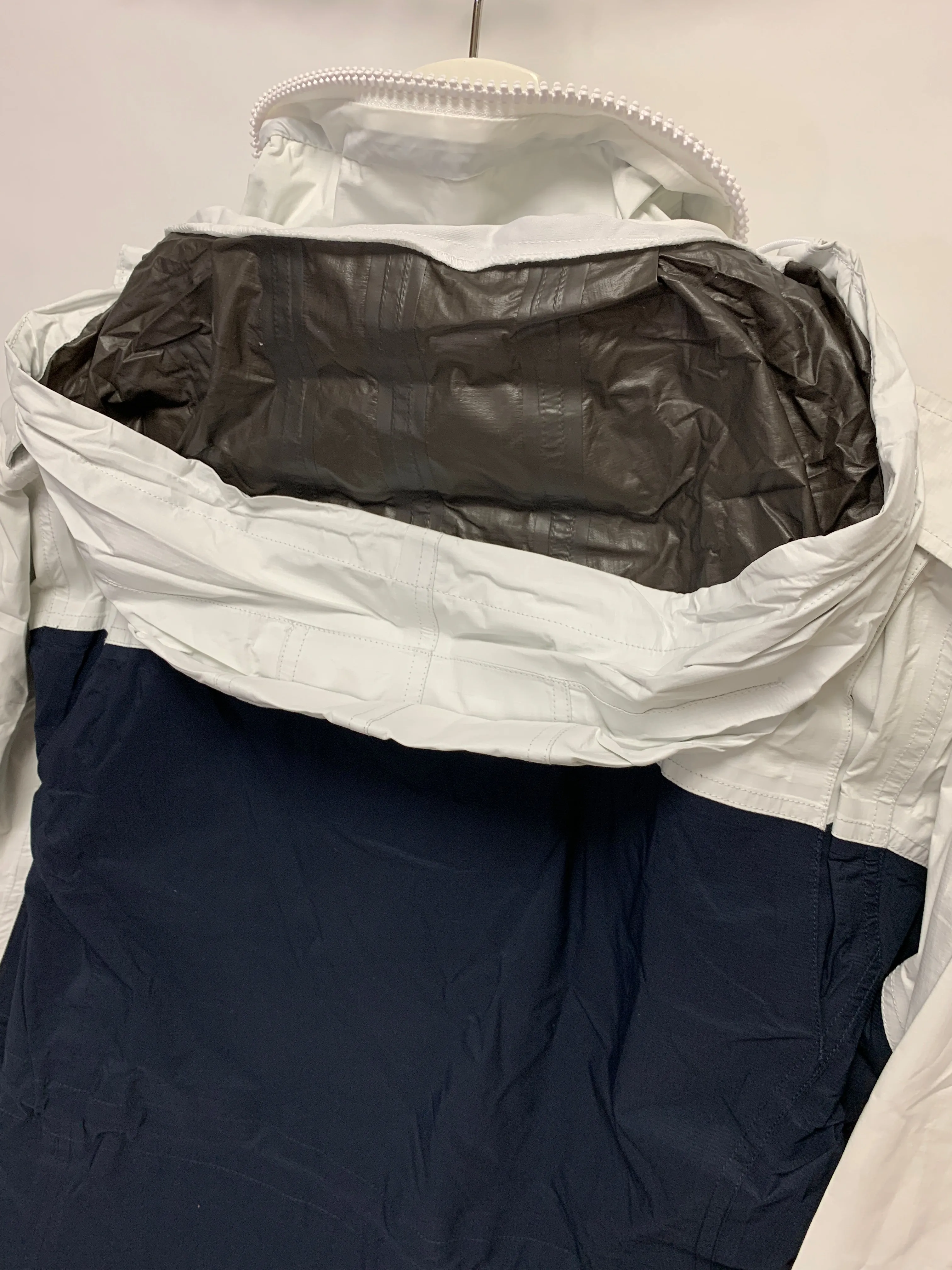 [M] Visvim Ripstop 2.5L Paclite Gore Tex Dado Bickle M-65 Jacket White/Navy