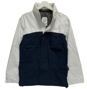 [M] Visvim Ripstop 2.5L Paclite Gore Tex Dado Bickle M-65 Jacket White/Navy