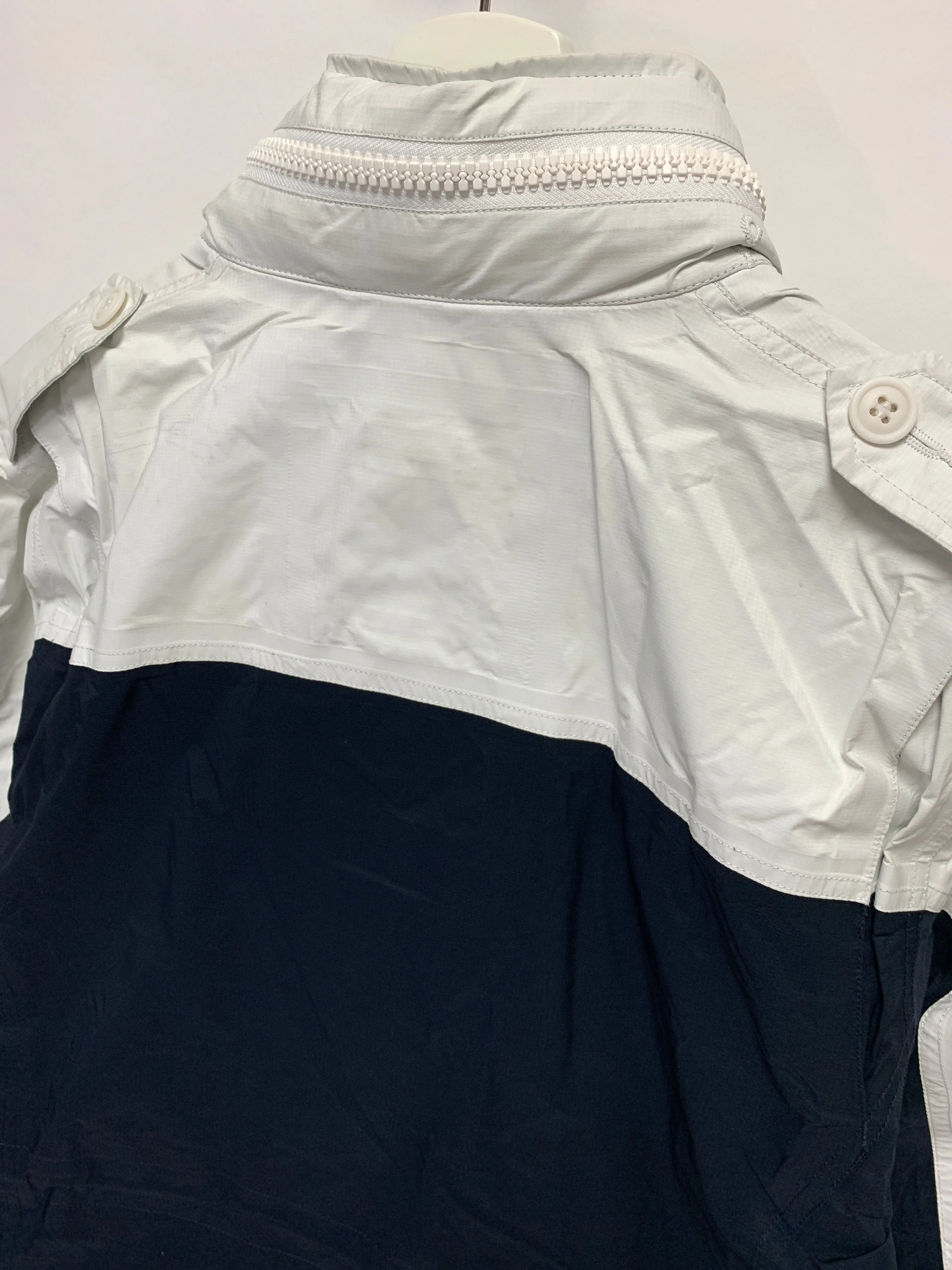 [M] Visvim Ripstop 2.5L Paclite Gore Tex Dado Bickle M-65 Jacket White/Navy