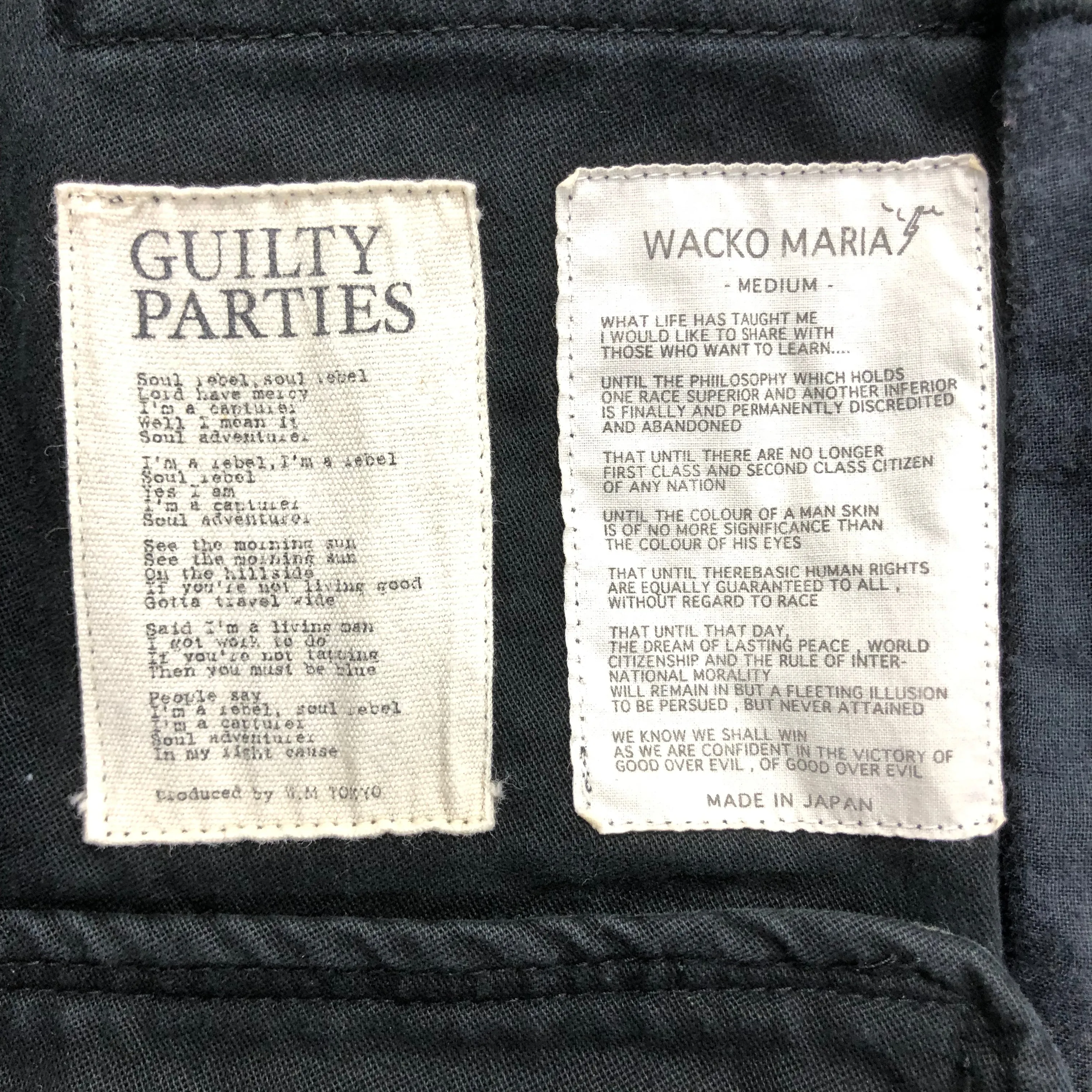 [M] Wacko Maria Freedom Renegades M-65 Jacket Navy