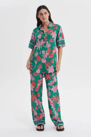 Mai Tai Shirt Pineapple Print