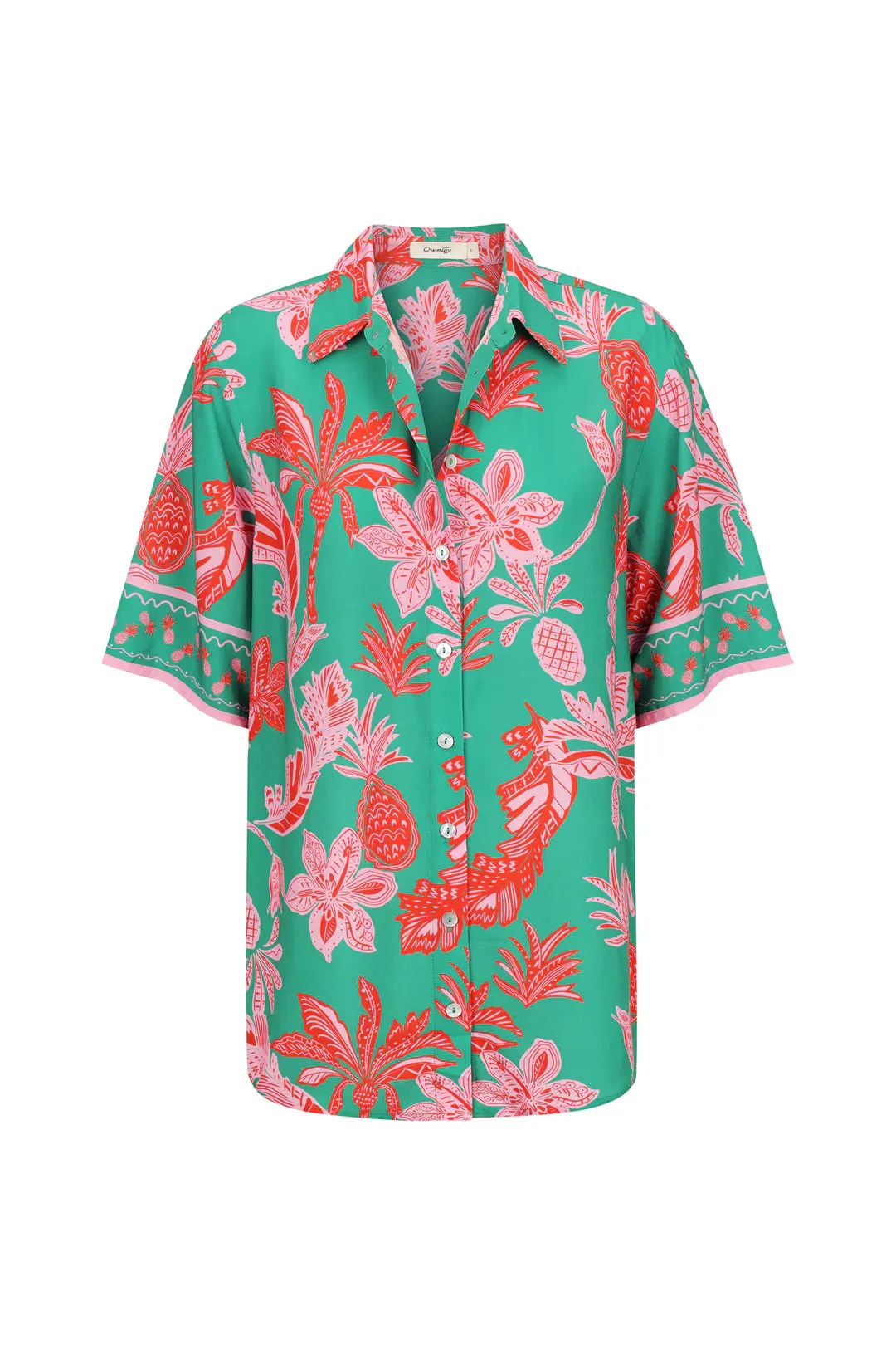 Mai Tai Shirt Pineapple Print