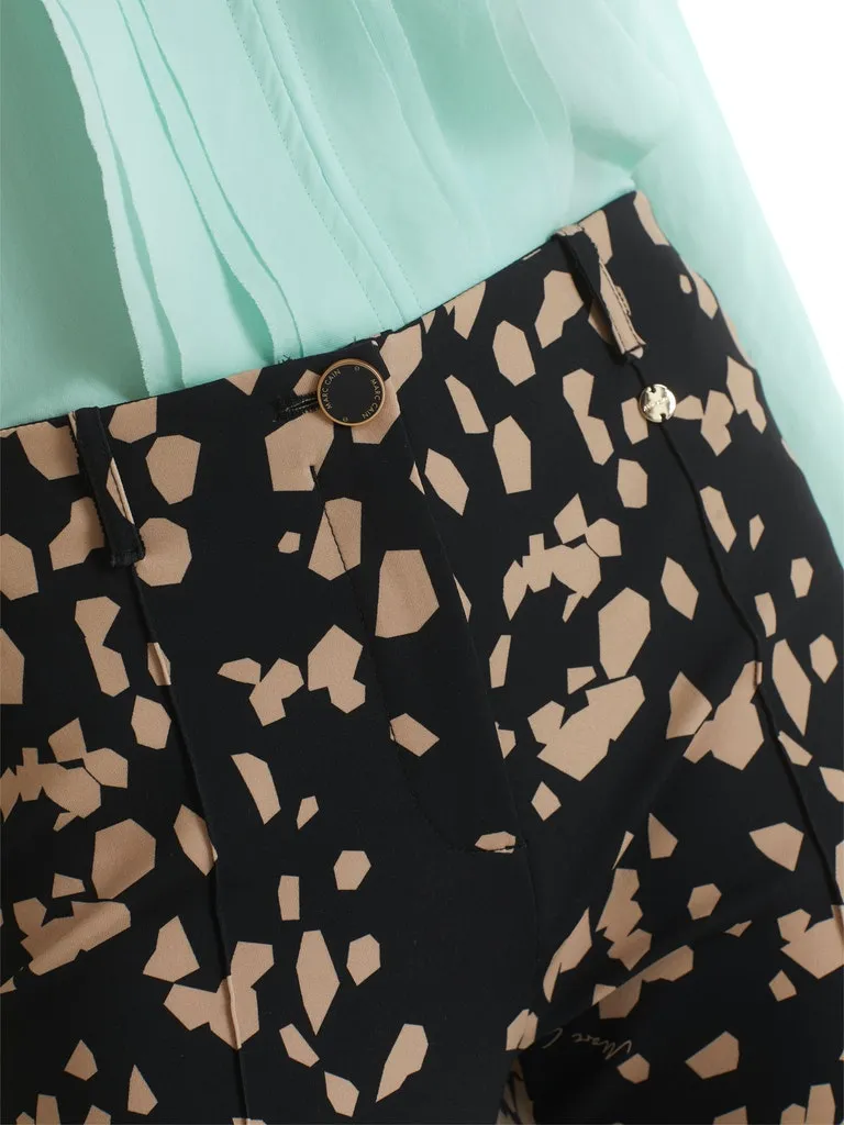 MarcCain Printed Pants in Scuba Jersey tc8111j08