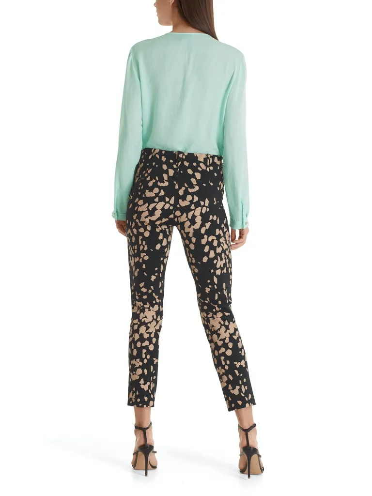 MarcCain Printed Pants in Scuba Jersey tc8111j08