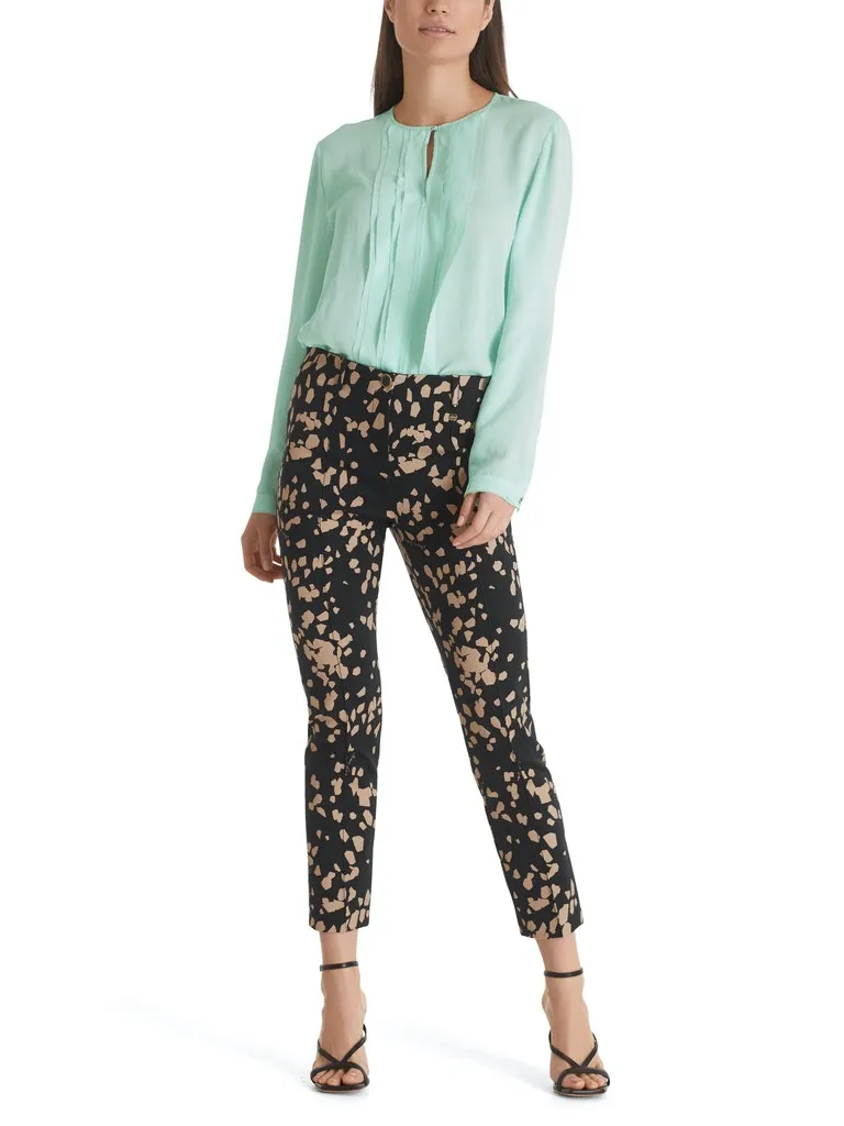 MarcCain Printed Pants in Scuba Jersey tc8111j08