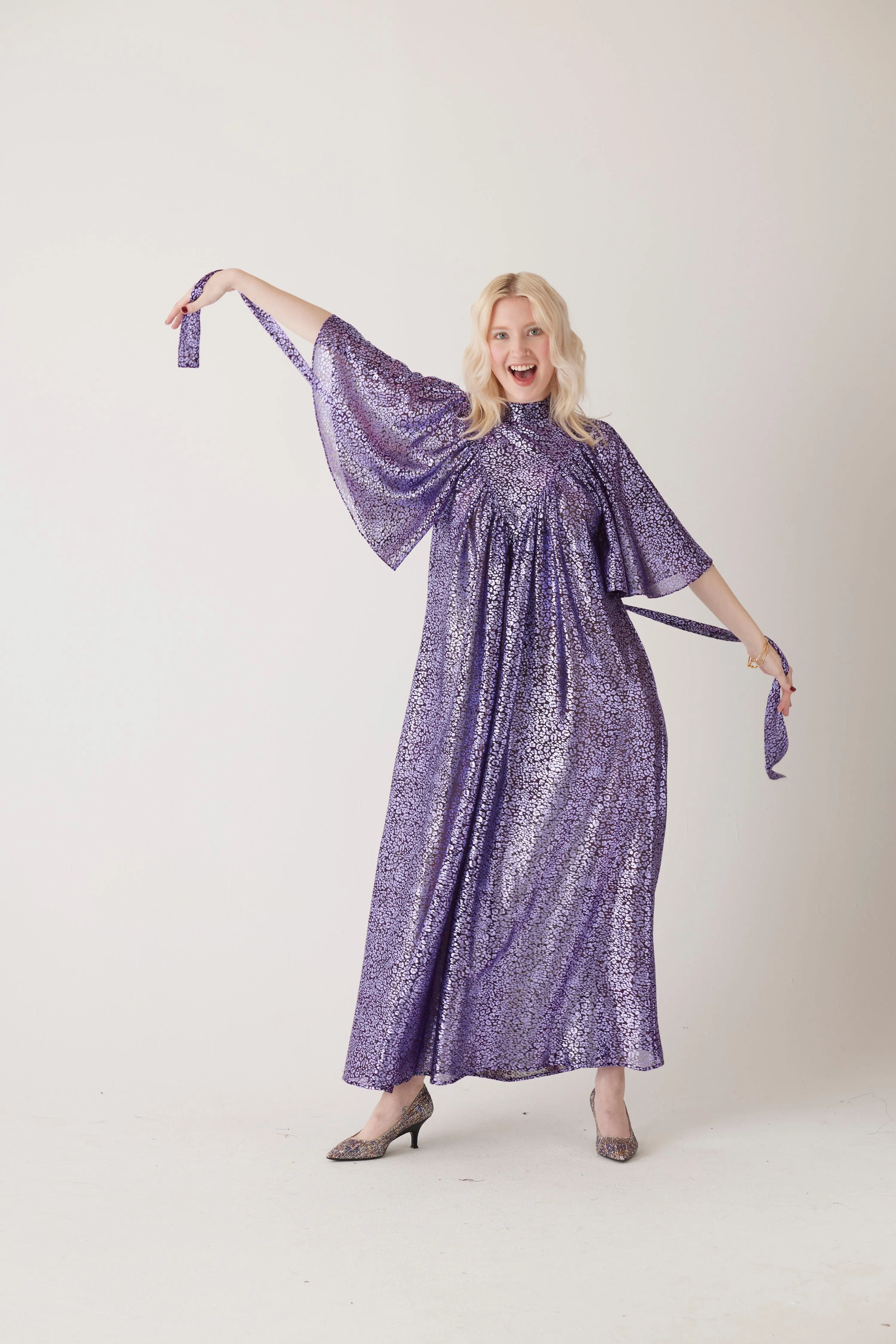 Maya Dress in Metallic