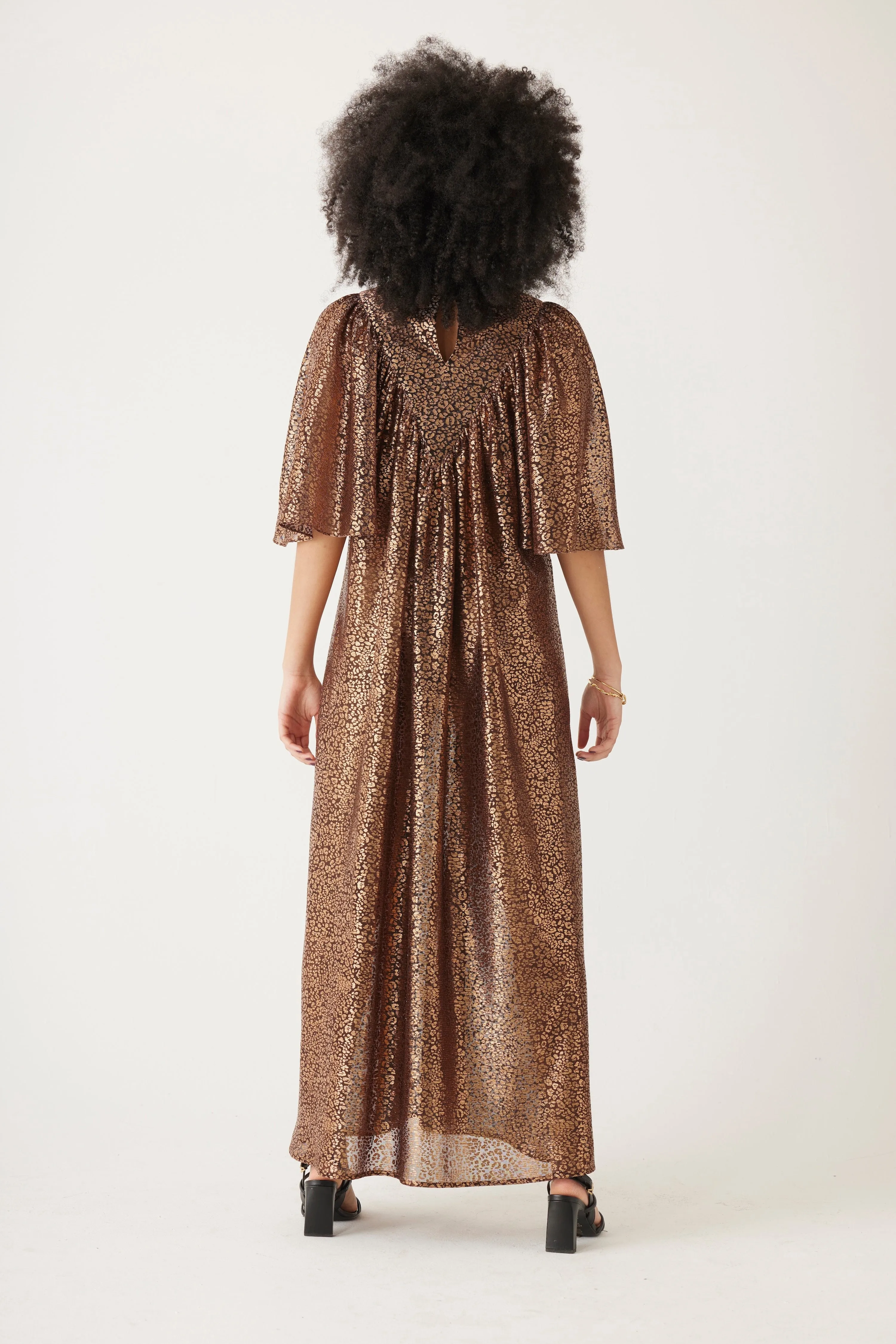 Maya Dress in Metallic