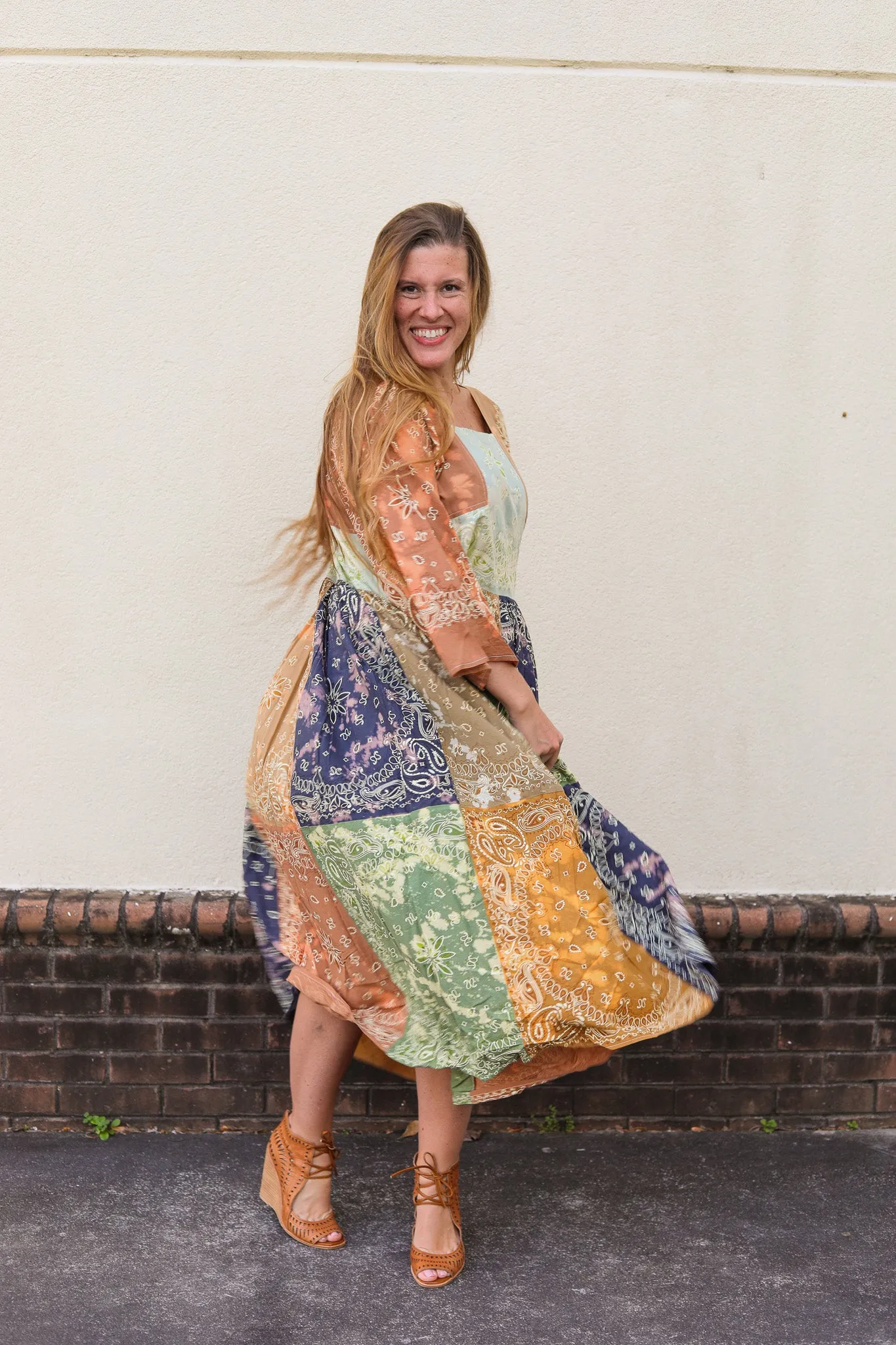 Meadow Oaks Patchwork Dress