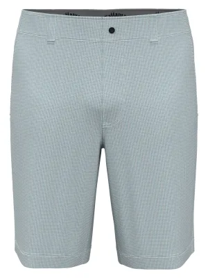 Mens Flat Front Mini Texture Print Golf Short