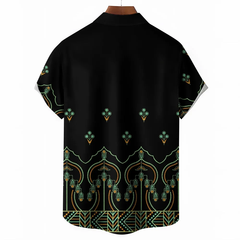 Men's Hawaiian Casual Short Sleeve Shirt 2412008865