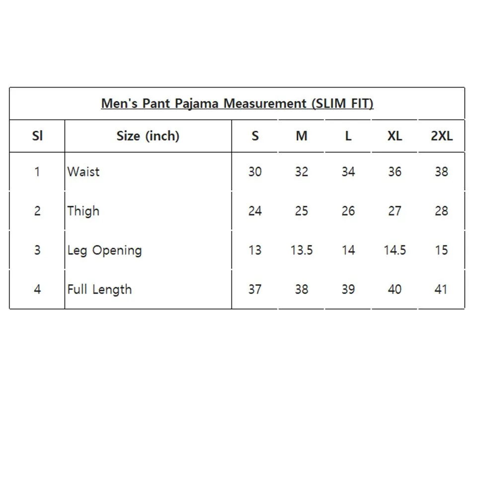 Mens Pant Pajama-White