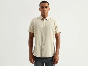 Men's Slim Fit Spread Collar Solid Shirts
