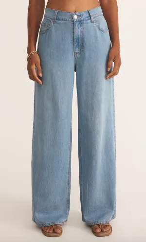 Mia Luxe Soft Denim Pant | Light Vintage Indigo