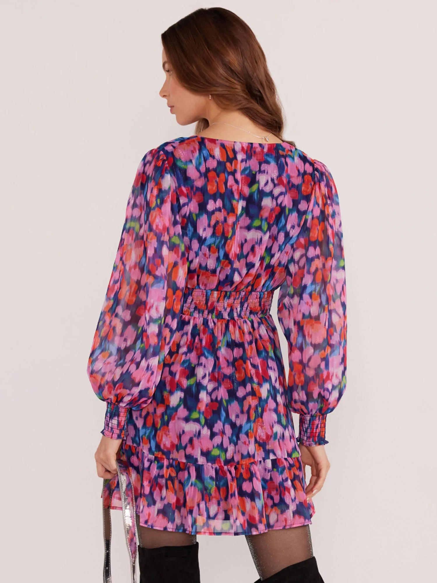 Mink Pink- Animal Print Calista Chiffon Mini Dress