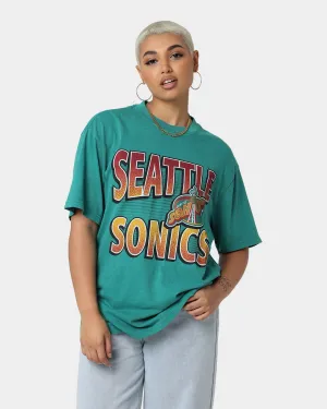 Mitchell & Ness Seattle Sonics Incline Stack Vintage T-Shirt Faded Green