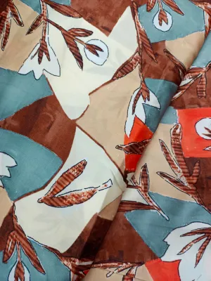 Modal Soft Muslin Textured Digital Printed Fabrics