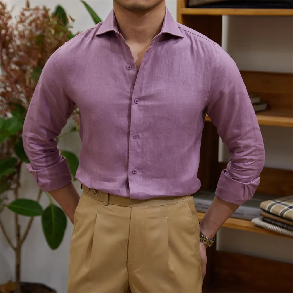 Monaco Long Sleeve Linen Shirt