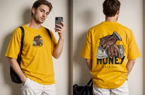 Money Printed Drop Shoulder Tees