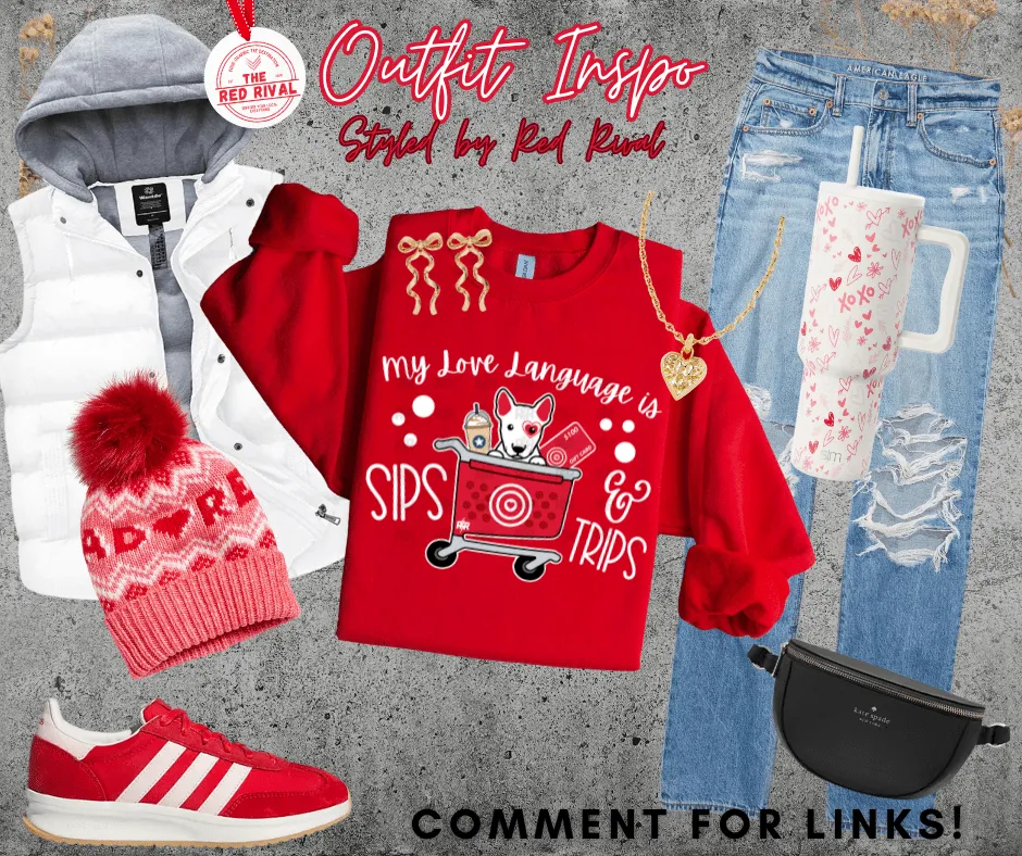 My Love Language is Sips & Trips Red Tee or Sweatshirt