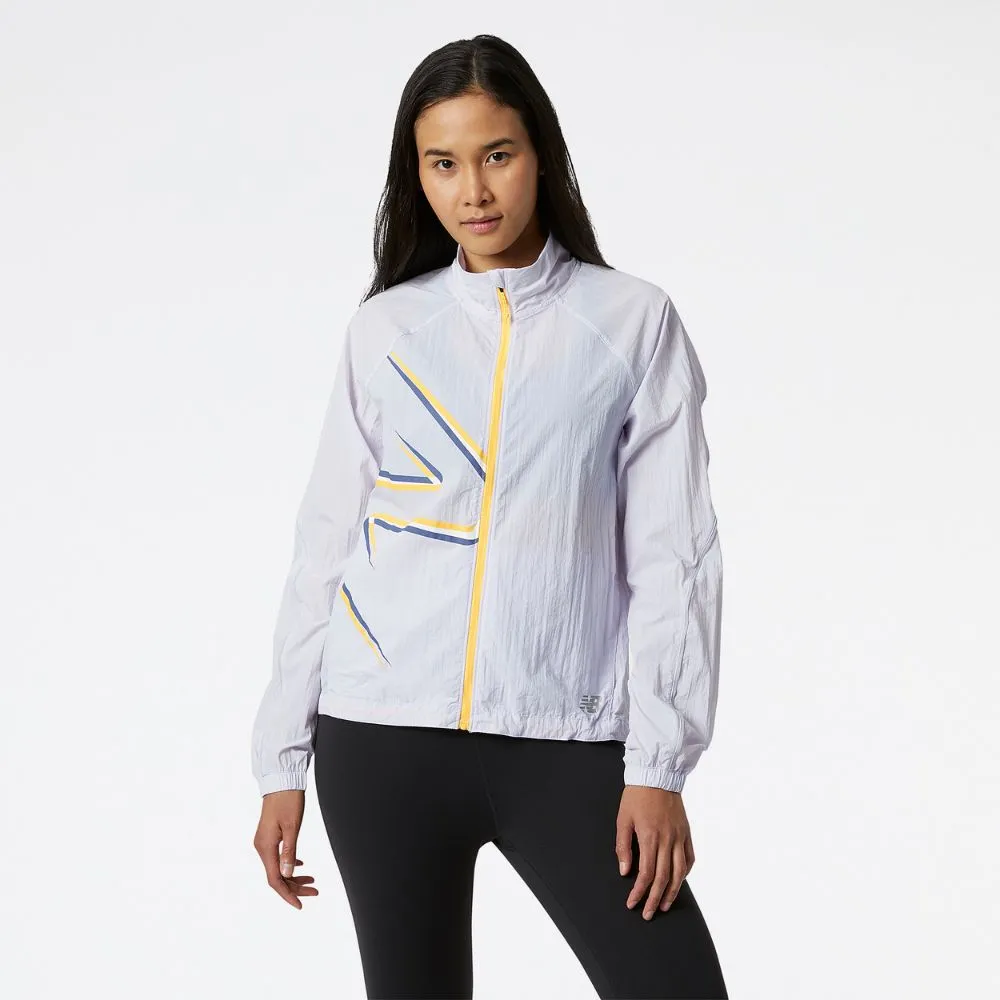 New Balance Women's Printed Impact Run Light Pack Jacket