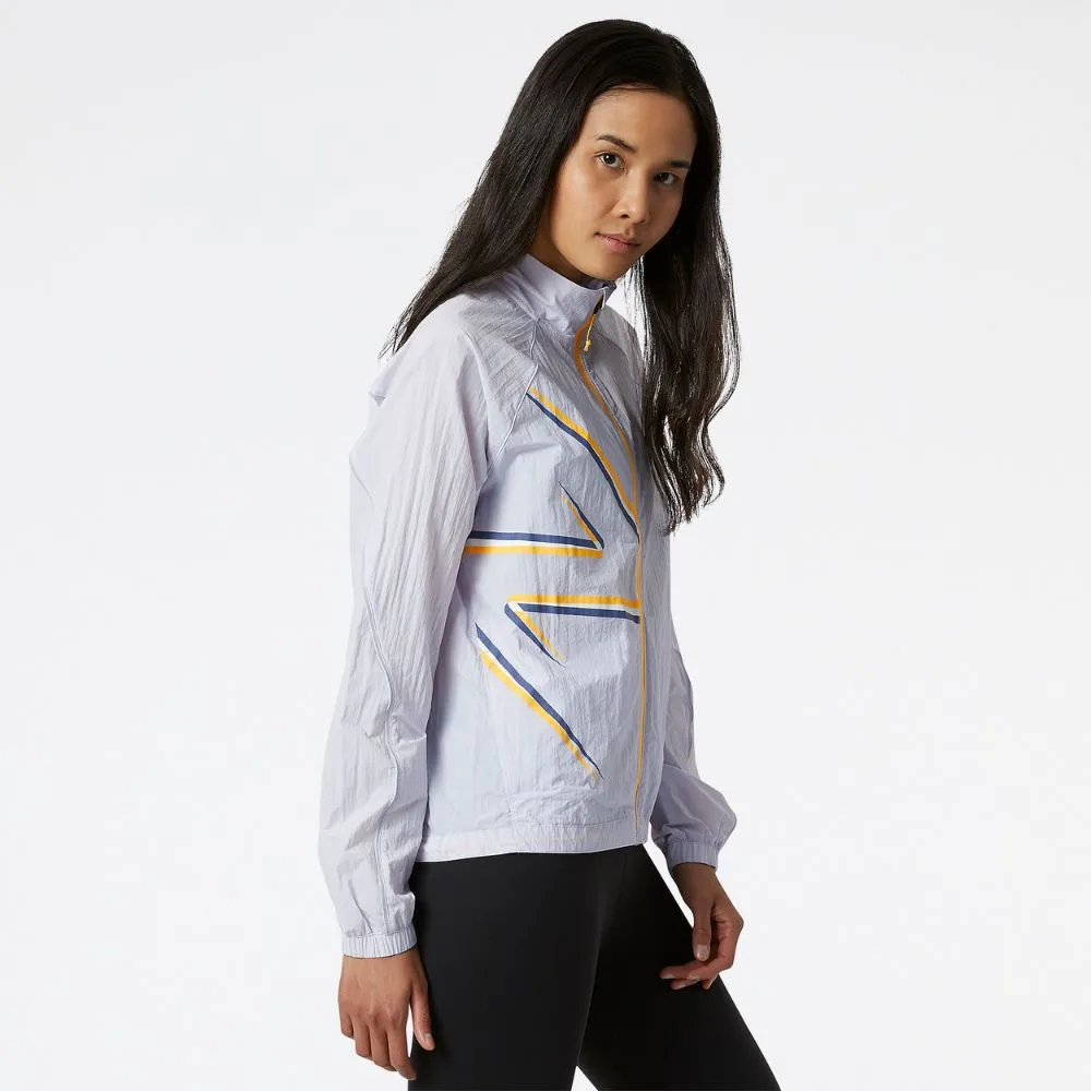 New Balance Women's Printed Impact Run Light Pack Jacket