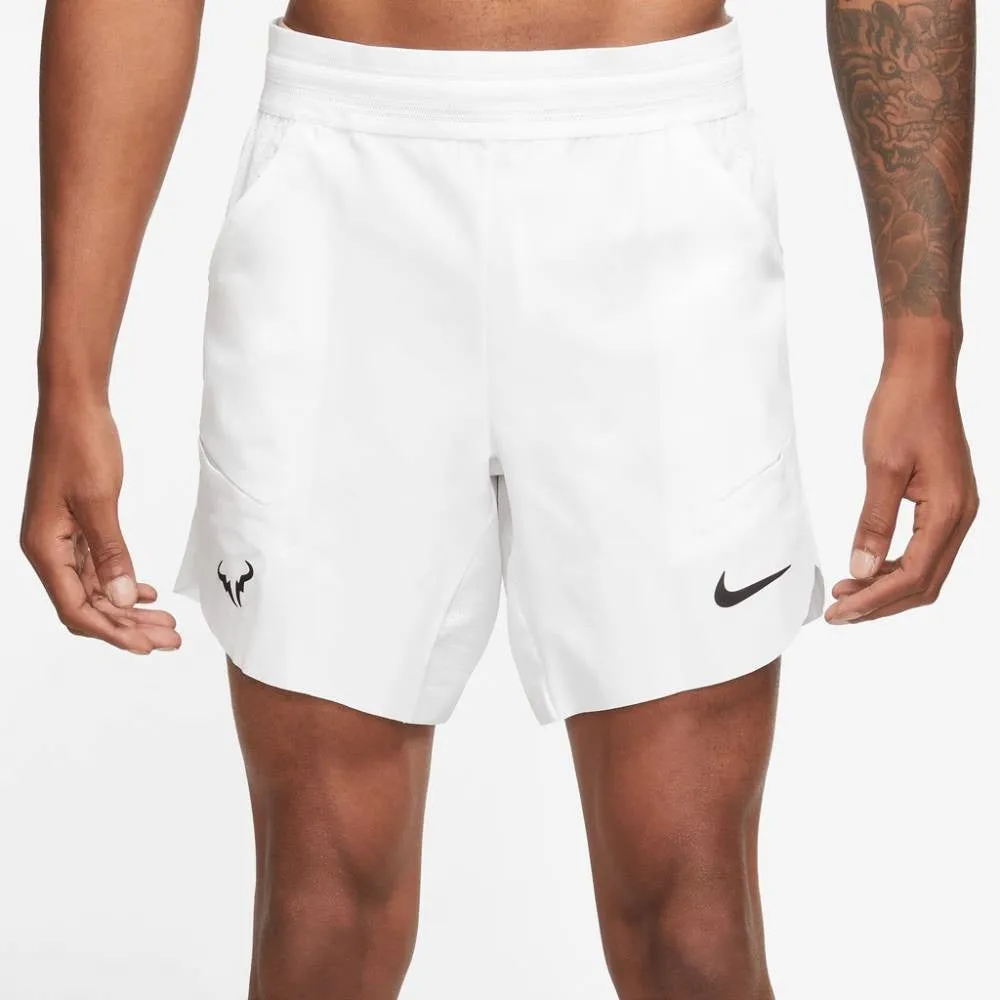 Nike Men's Dri-FIT Rafa Advantage Short 7-Inch (White/Black)