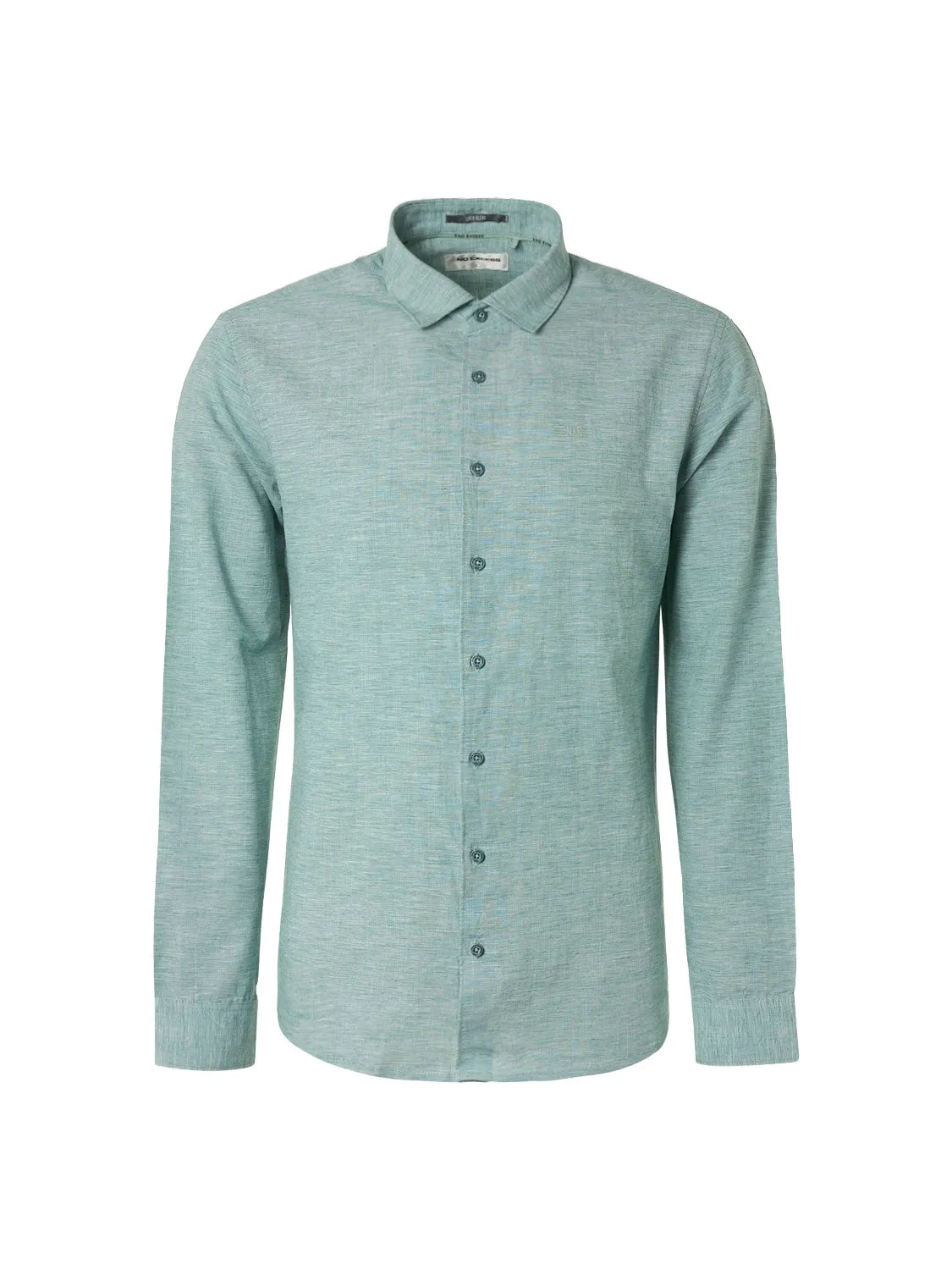 NO EXCESS LINEN BLEND TEXTURED L/S SHIRT 23450215